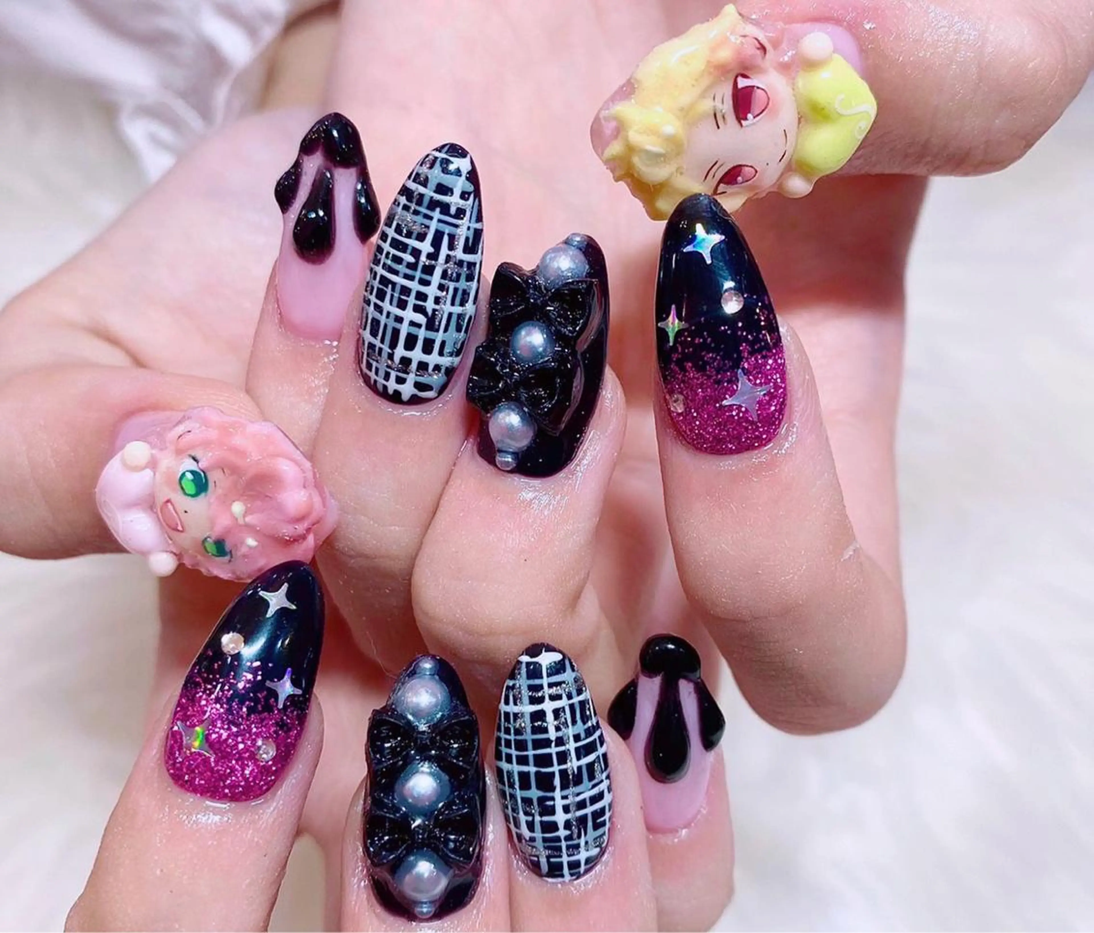 ネイル 成人式 スカルプネイル NAILSGOGO shibuyaのネイルデザイン