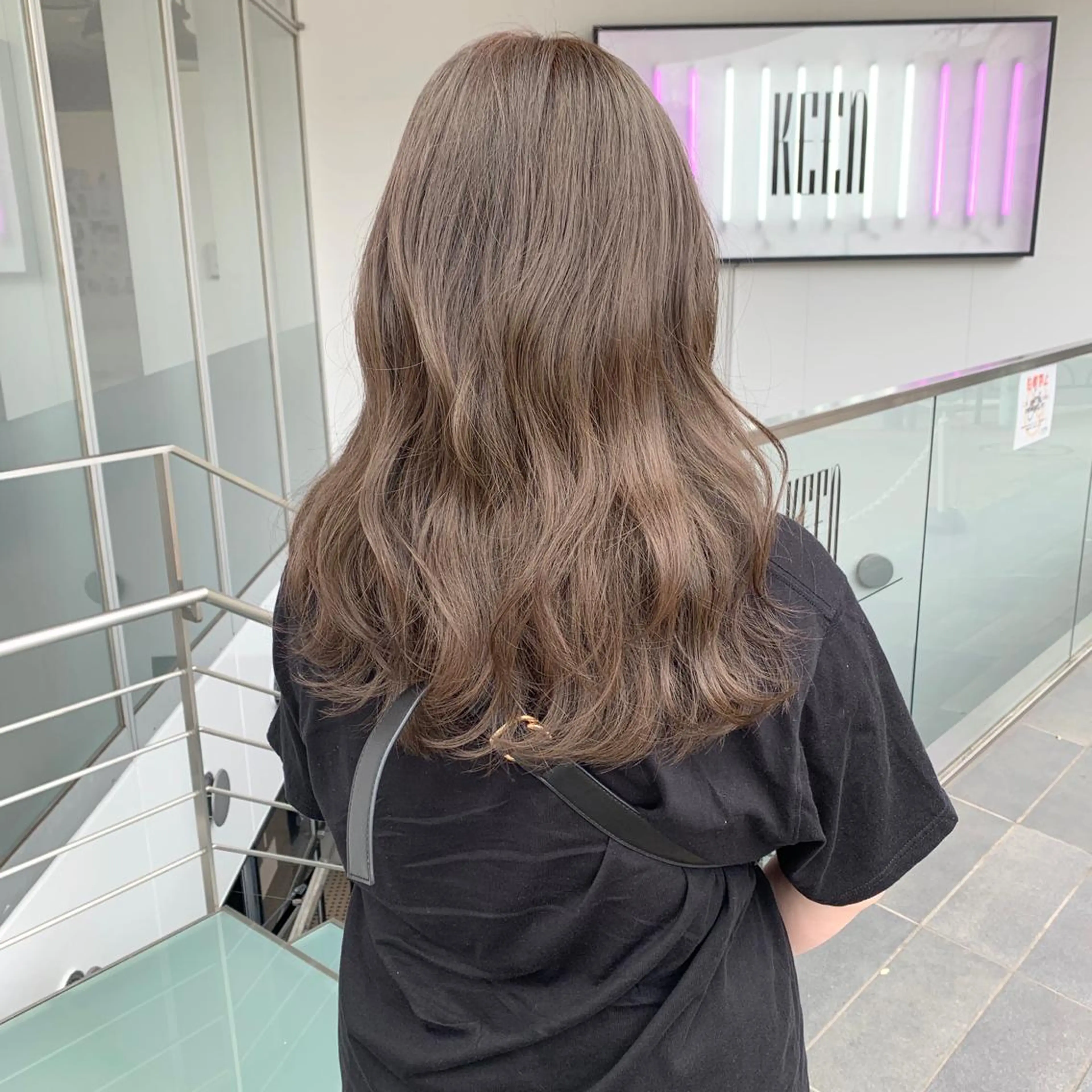 セミロング カラー ベージュカラー ハッシュカット/ハイ トーン/MANAMIのヘアスタイル