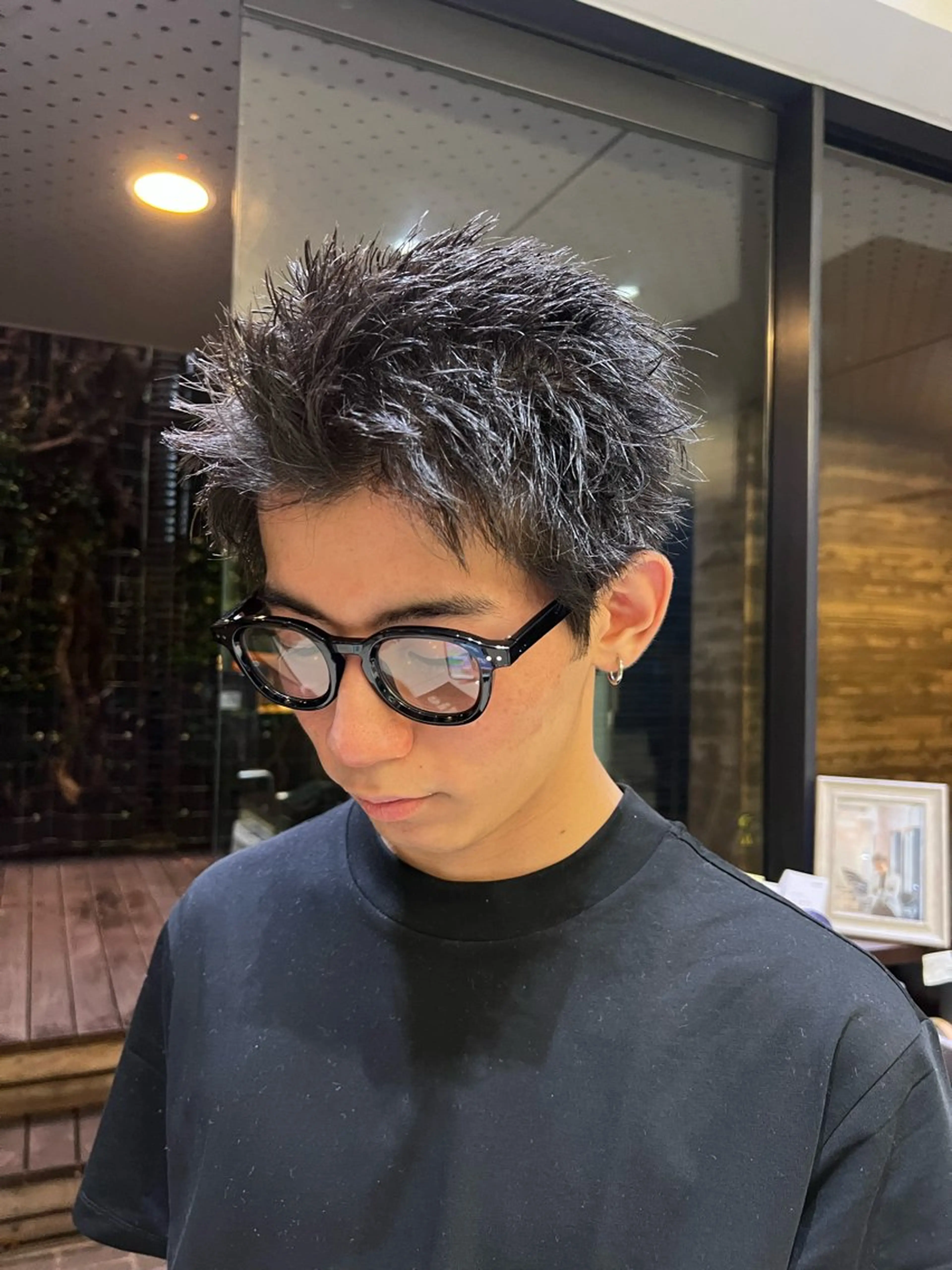 ショート カット メンズパーマ 岩成健志郎のヘアスタイル