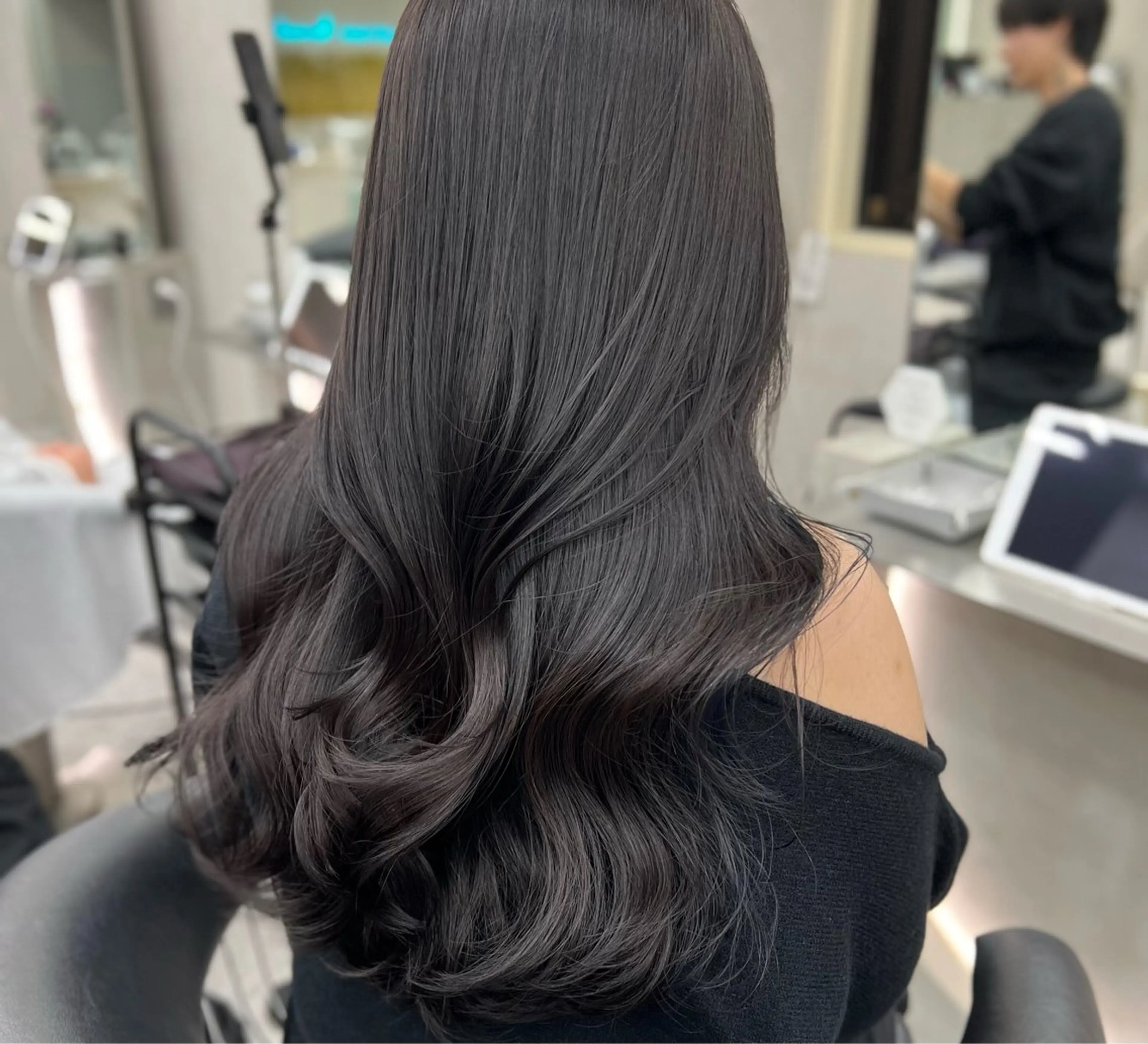 ロング 髪質改善 韓国風ヘア ヘアカラー Lond Role所属・🎀透明感カラー shizuka🎀のヘアスタイル