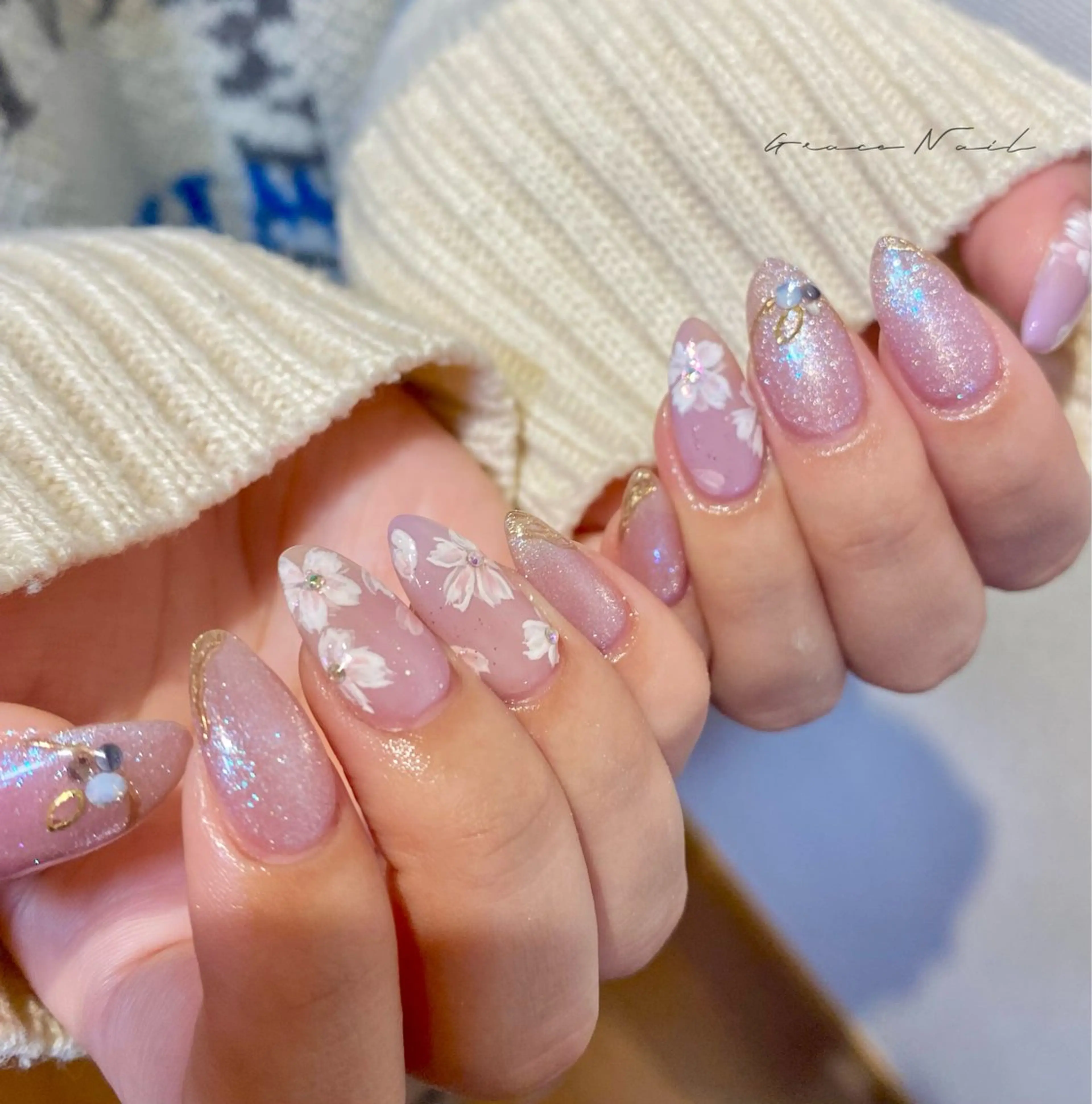 ネイル ハンドネイル ☆*｡Grace Nail｡*☆のネイルデザイン
