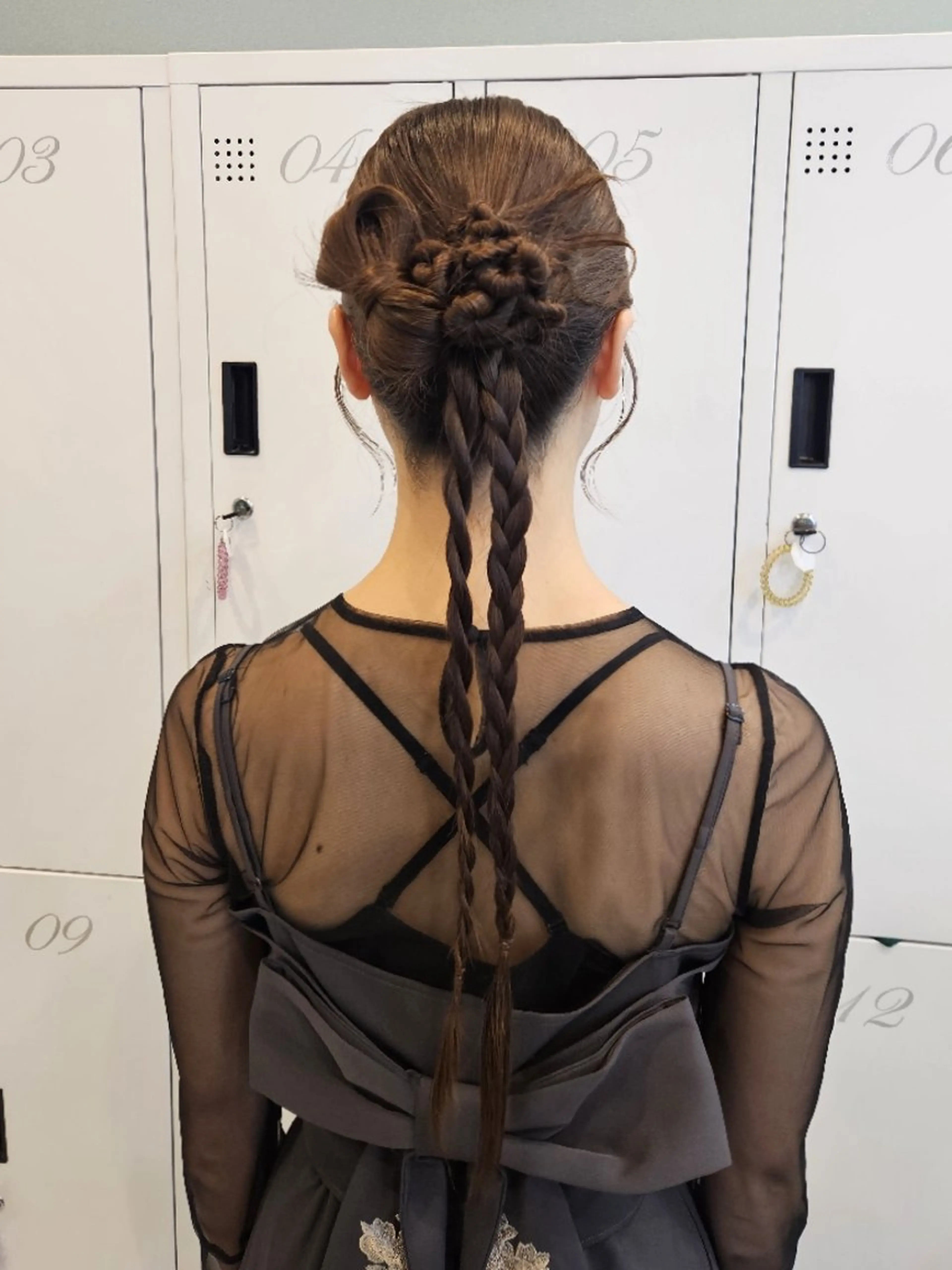 ロング ヘアアレンジ 韓国風ヘア レイヤーカット ヘアセット ミク🇰🇷 /Agu hairのヘアスタイル