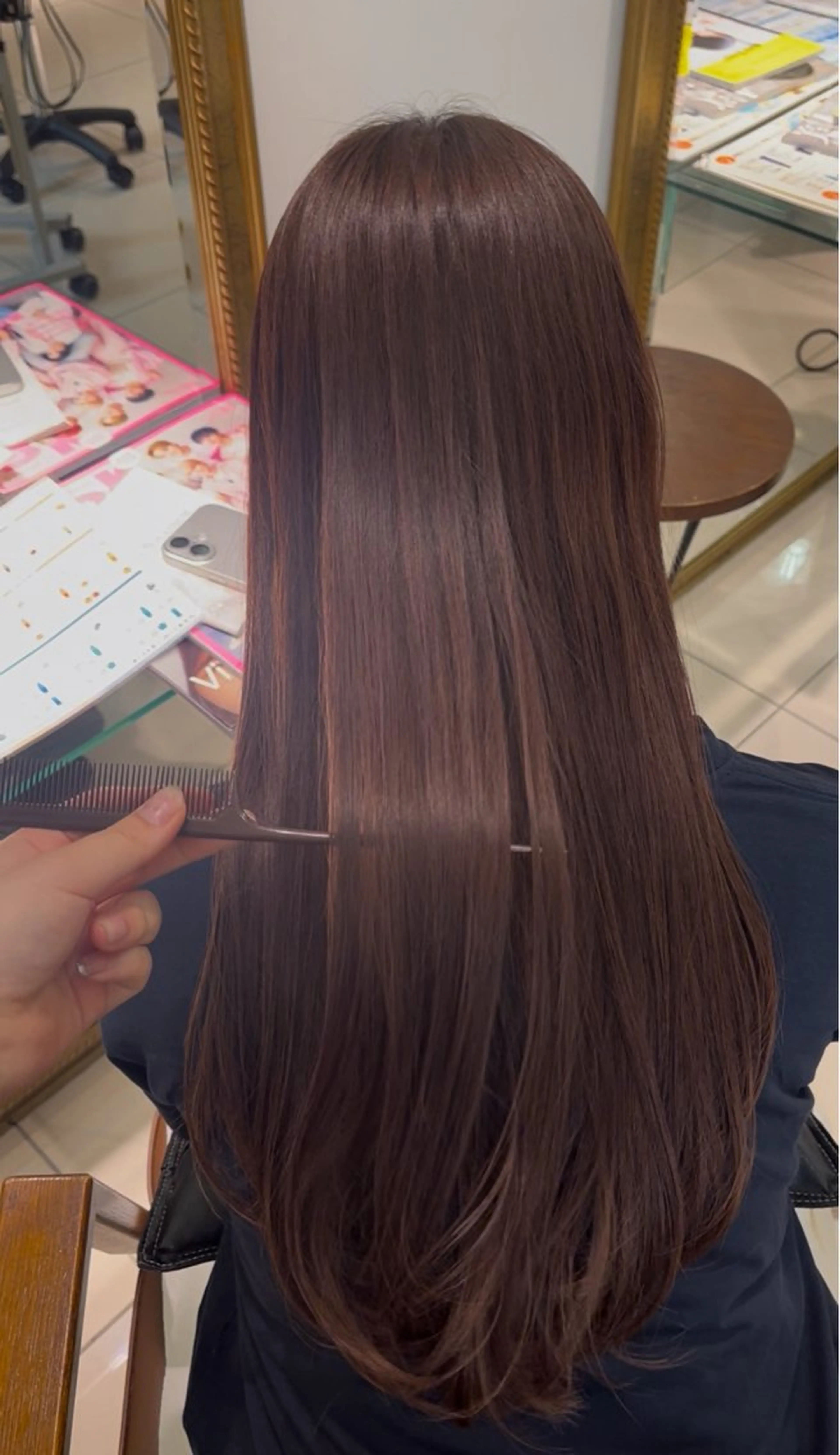 ロング トリートメント 髪質改善ピンクカラー 💞はな🫧🎀のヘアスタイル