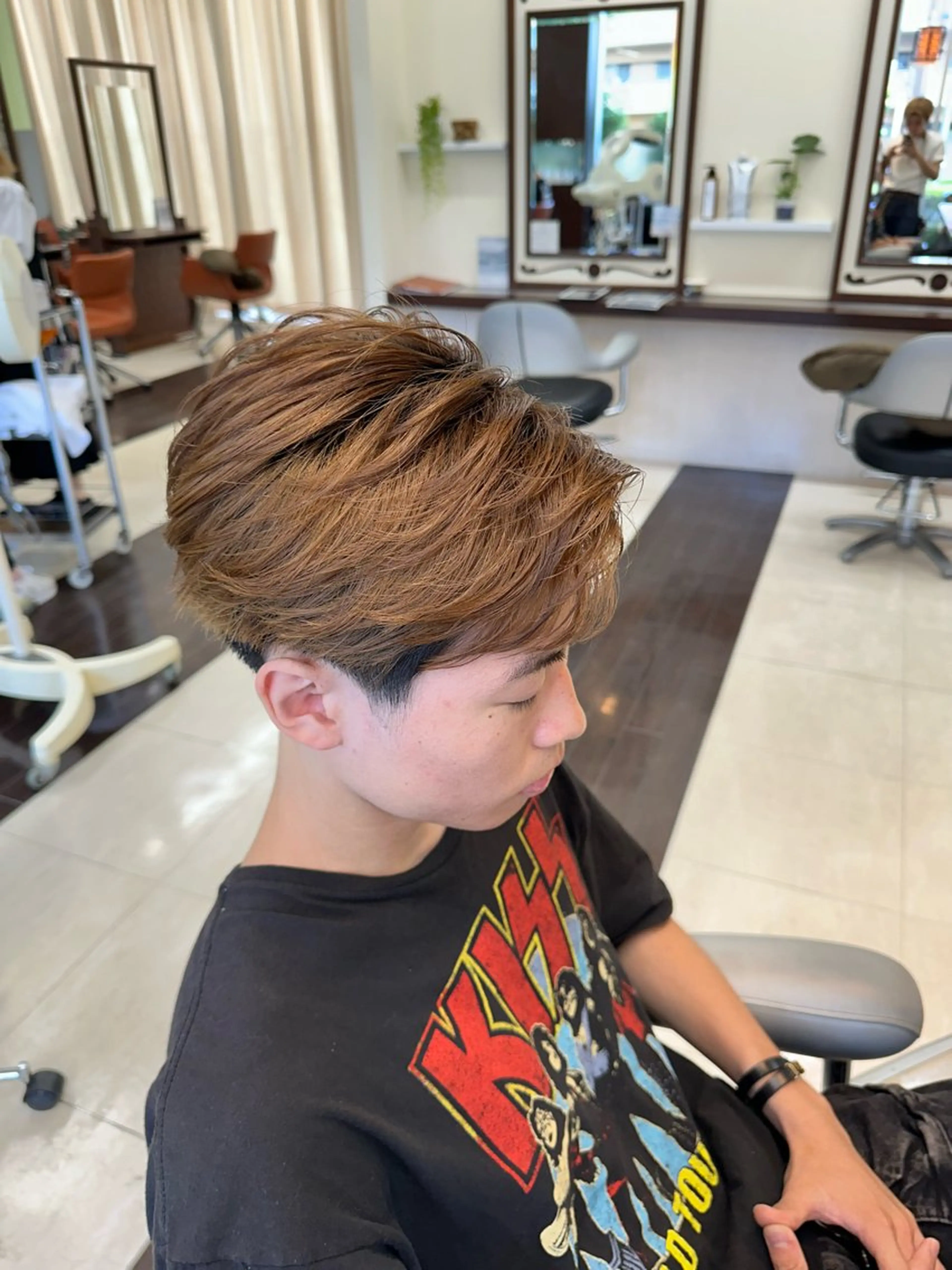 ショート カラー パーマ メンズ ショートヘア カット ヘアセット 毎月230人担当/ メンズヘア/清和武虎のヘアスタイル