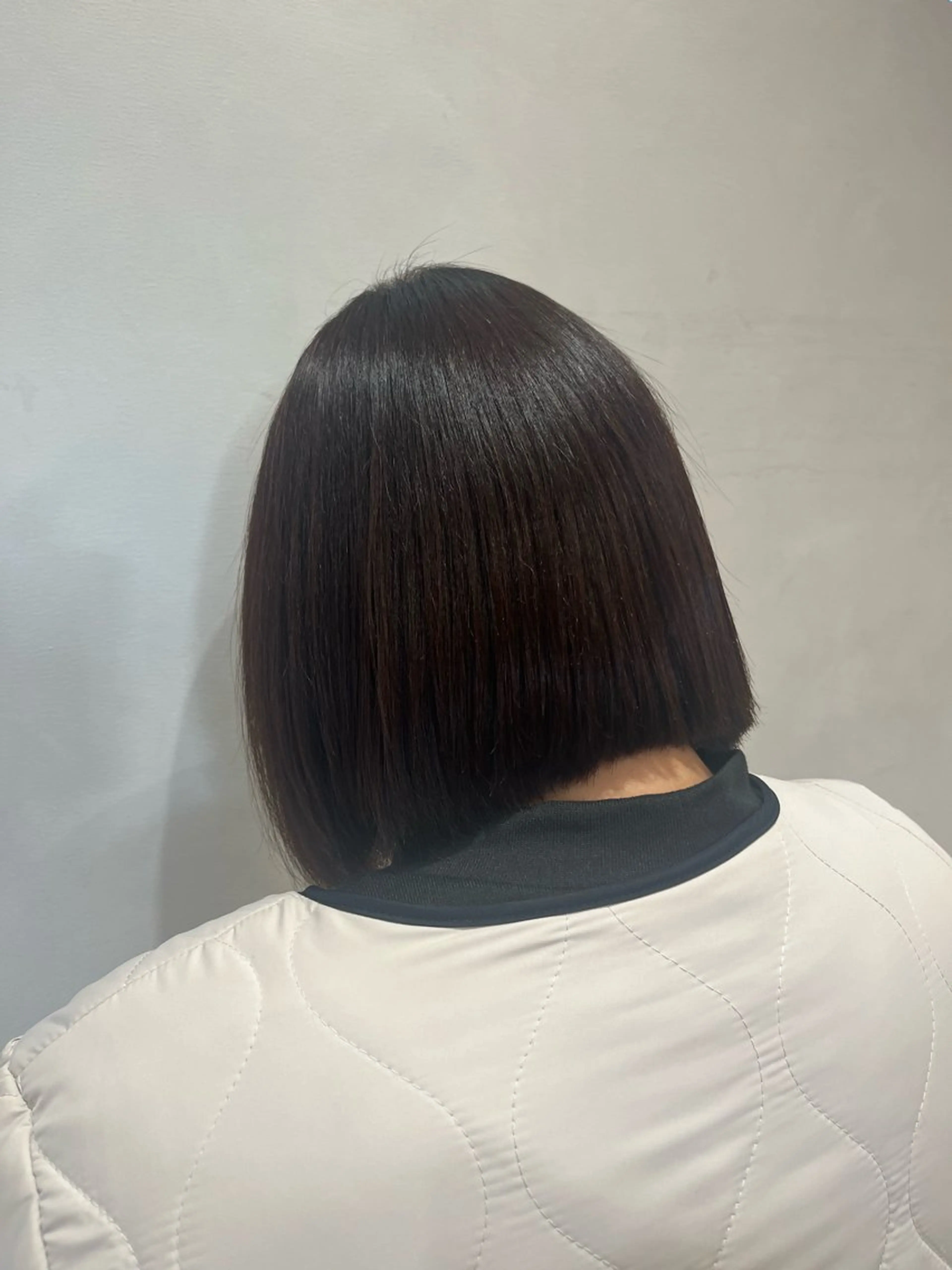 ミディアム 縮毛矯正 縮毛矯正 たかしま あさひのヘアスタイル