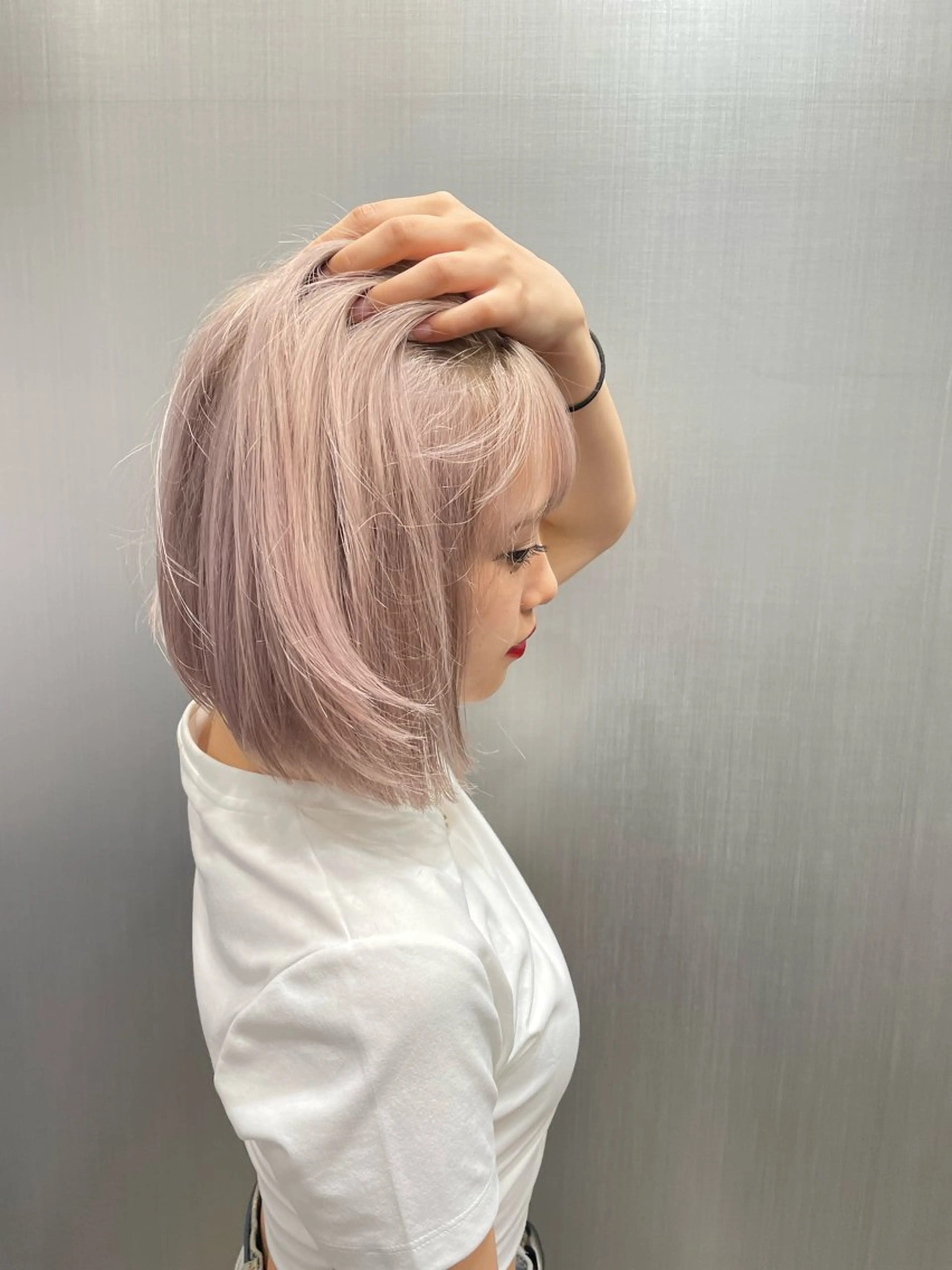 ショート ボブ HARUKI MINATO JAPAN所属・秋山 輝星のヘアスタイル