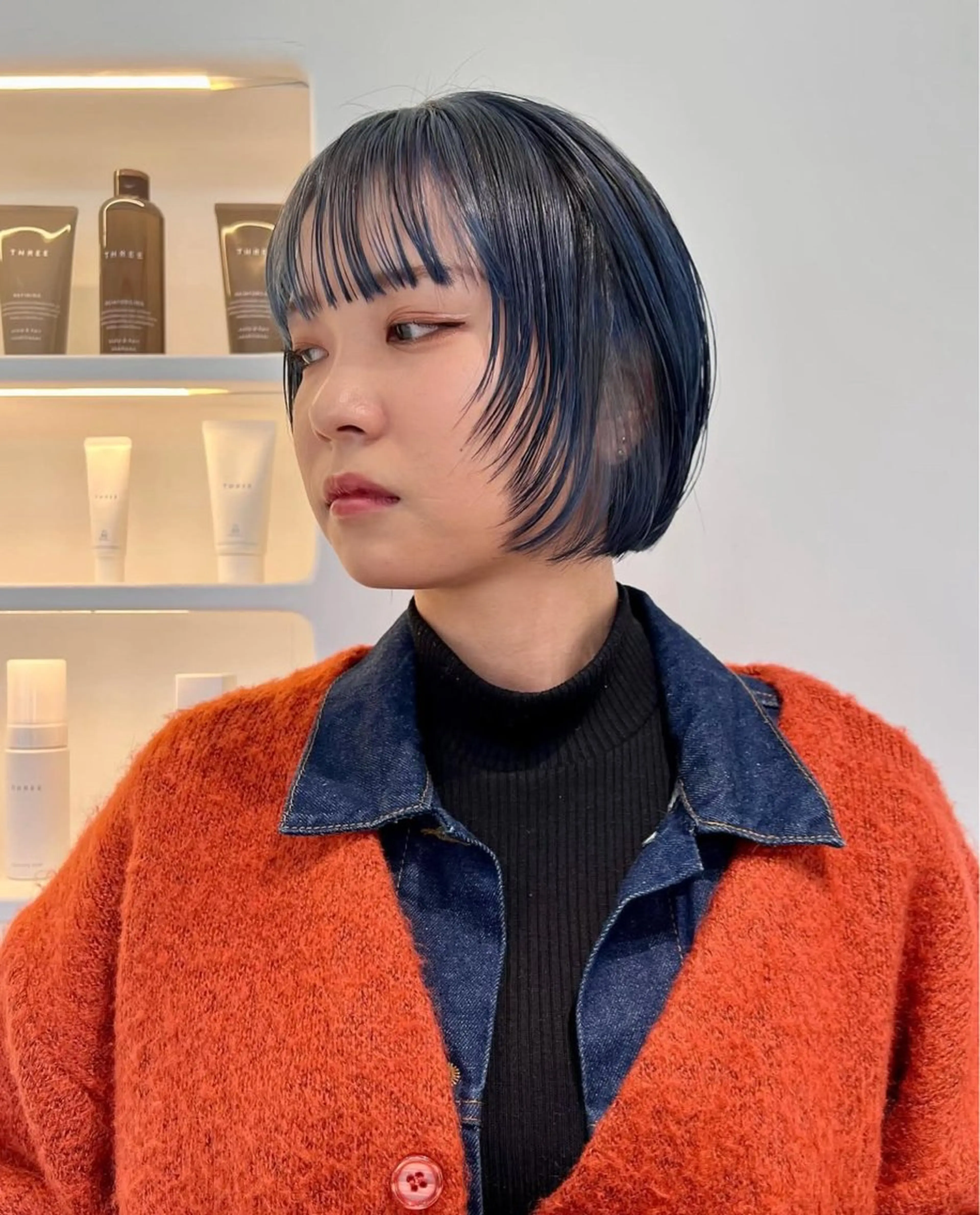 ショート 顔まわりレイヤー 顔周りカット レイヤーカット ヘアカラー 【川崎で叶う艶髪✨】 ニーナ/川崎駅のヘアスタイル