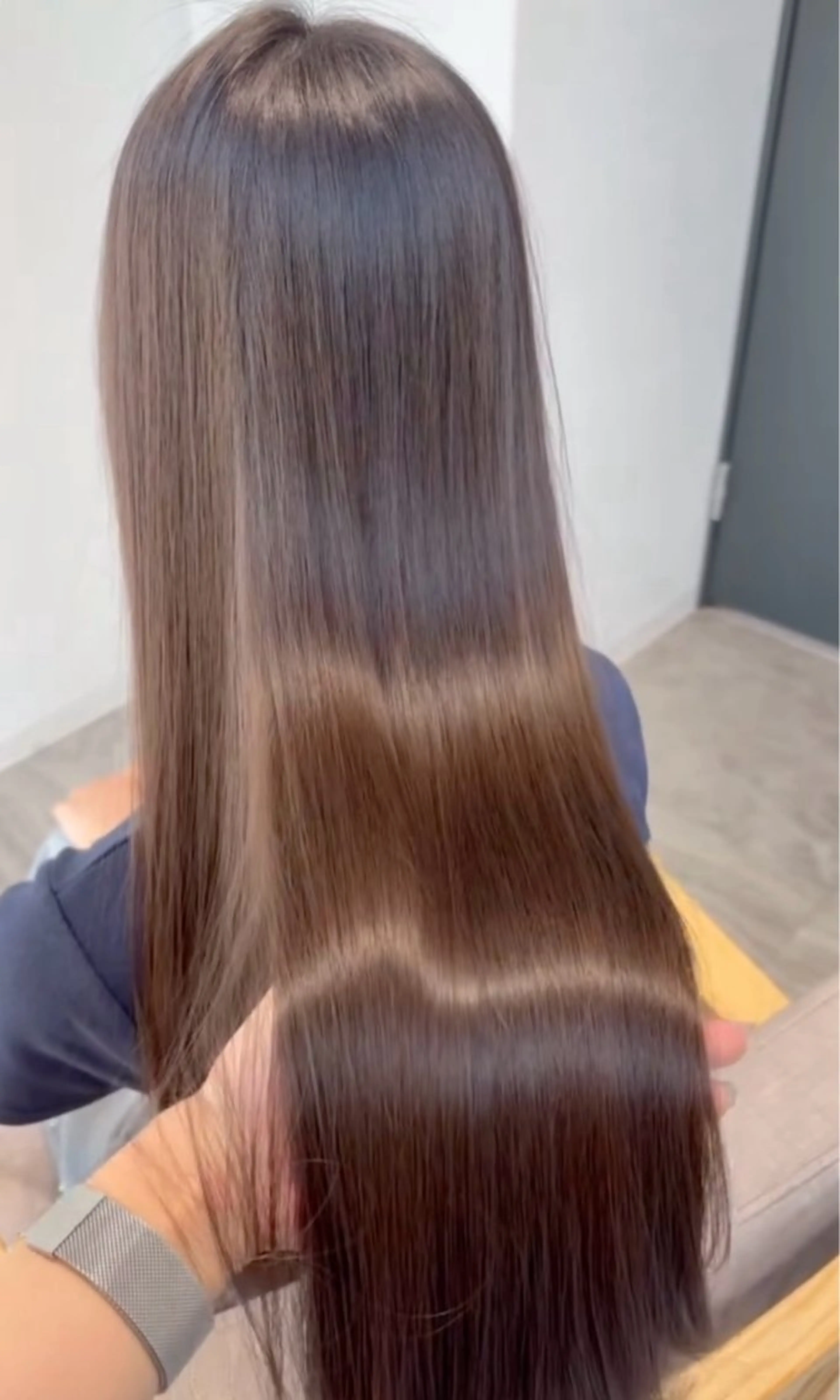 ロング カラー ヘアアレンジ カット ヘアカラー トリートメント 似合わせ/透明感 カラー/ツヤ髪/かこのヘアスタイル