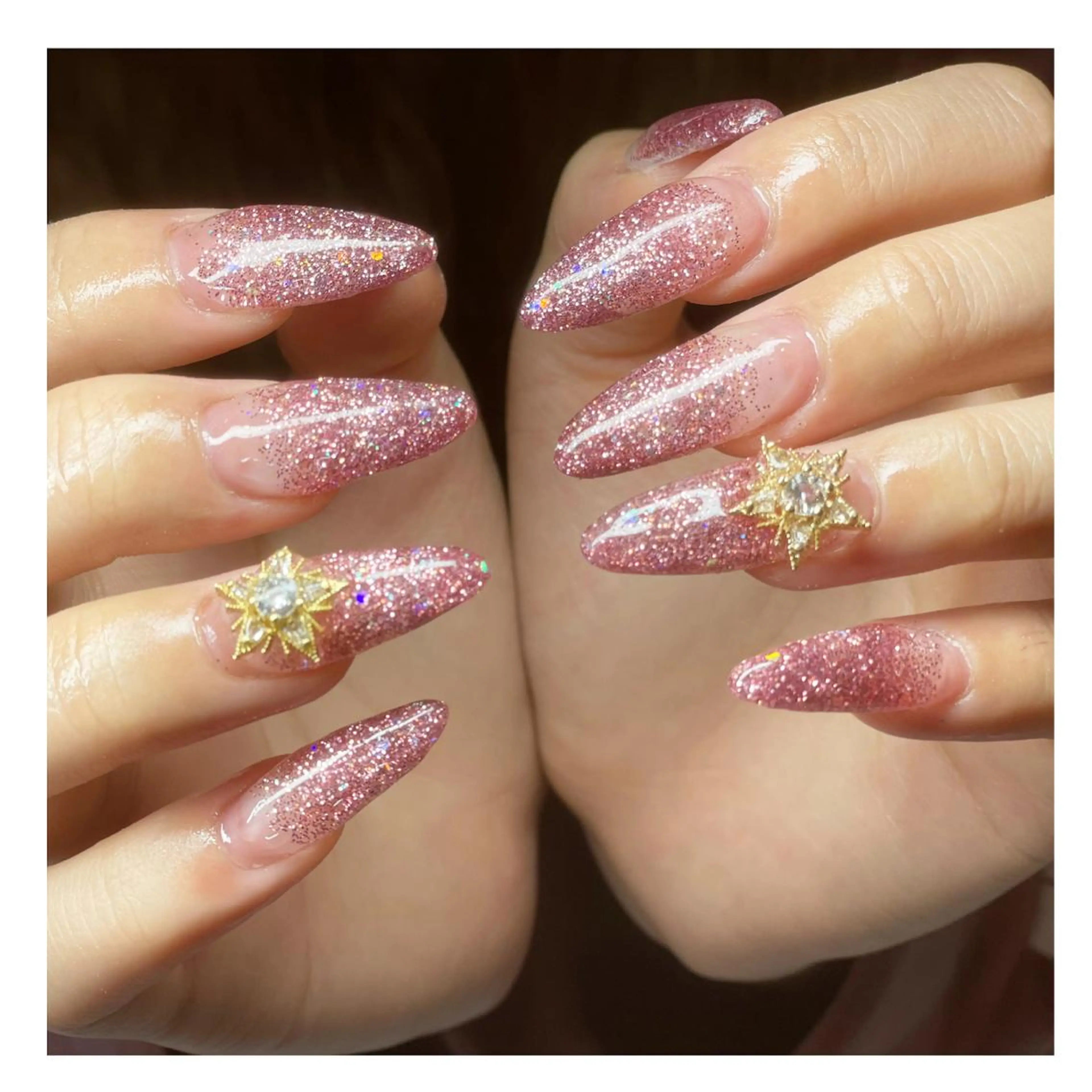 ネイル 長さ出し ジェルネイル グラデーション スカルプネイル ハンドネイル LaLa Peach 福岡のマツエク・マツパデザイン