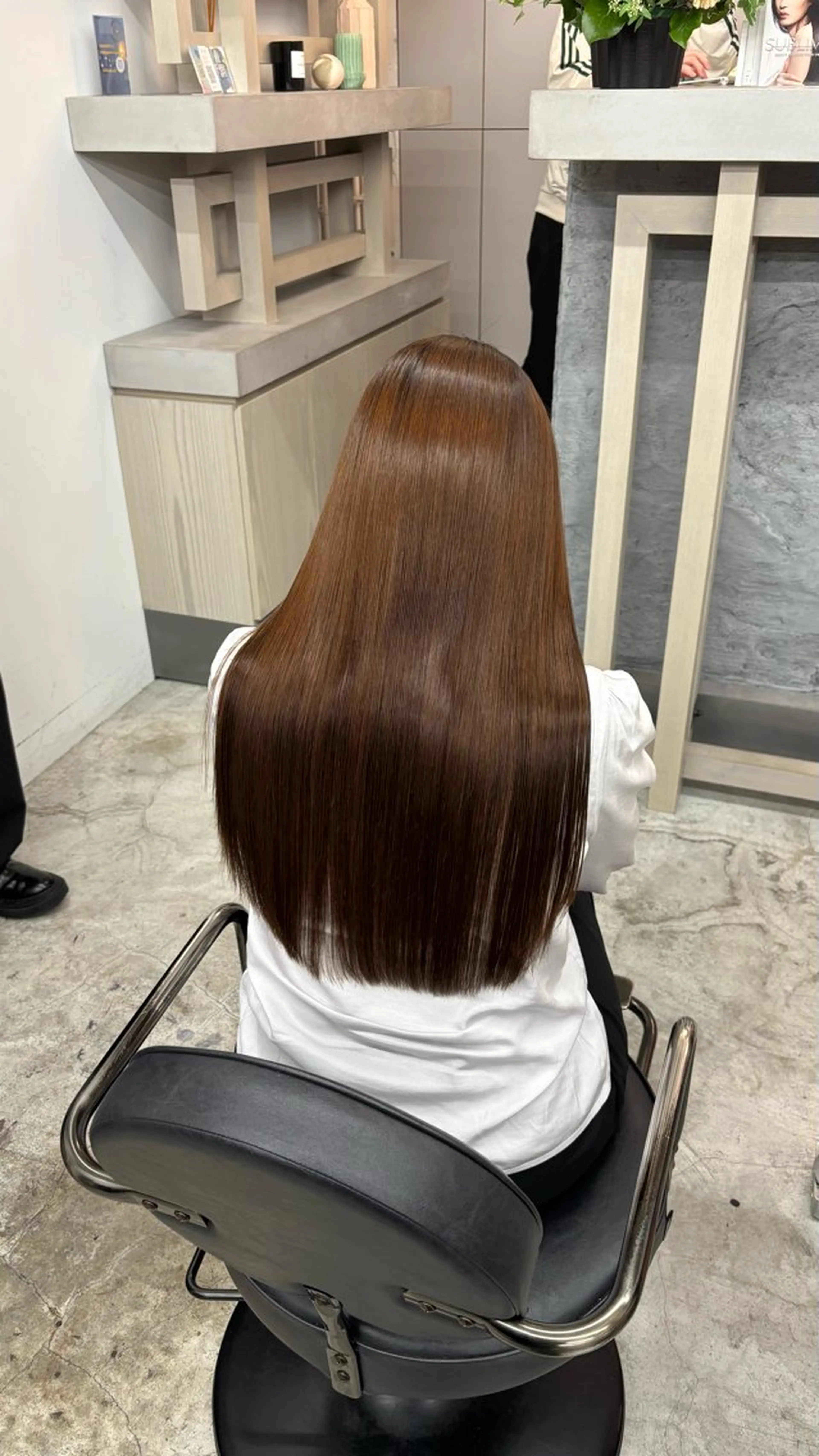 ロング 縮毛矯正 トリートメント Masu カラーモデル募集💫のヘアスタイル