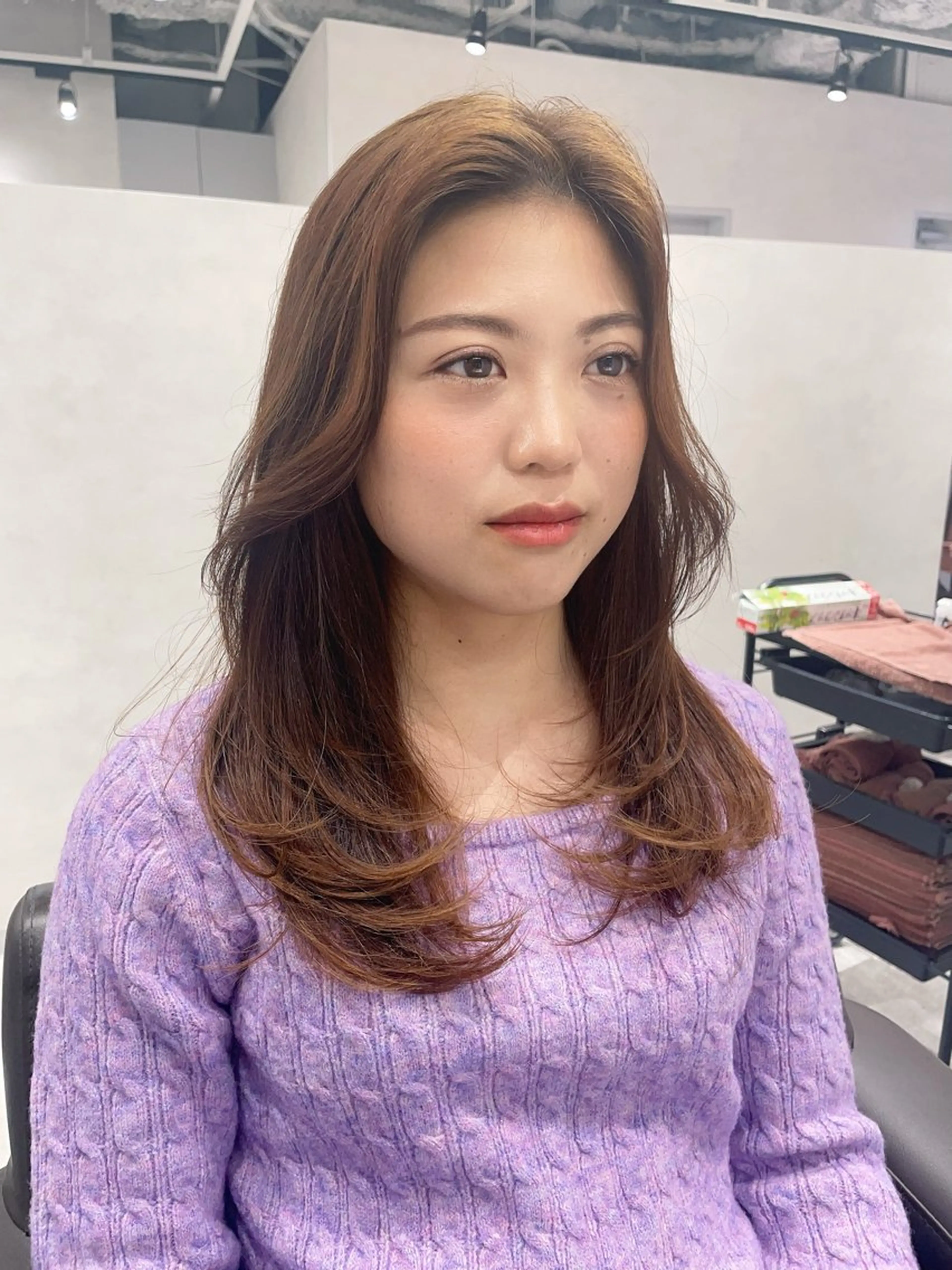 セミロング 明松 功喜のヘアスタイル