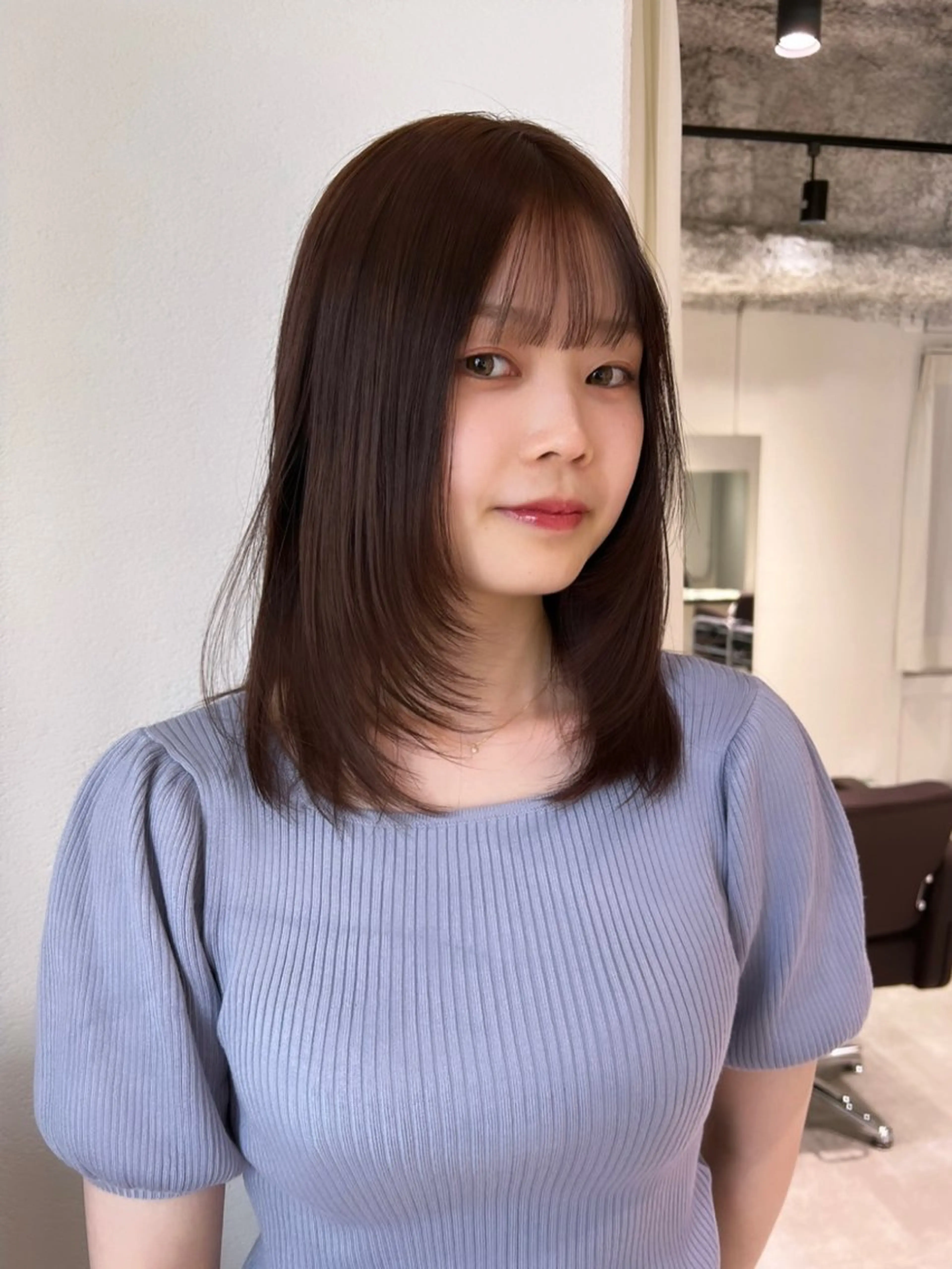 ミディアム カラー ブリーチ ケアブリーチ 透明感カラー デザインカラー ダブルカラー nendo_hair所属・ハイトーン/ブリーチ レイヤーsonokaのヘアスタイル