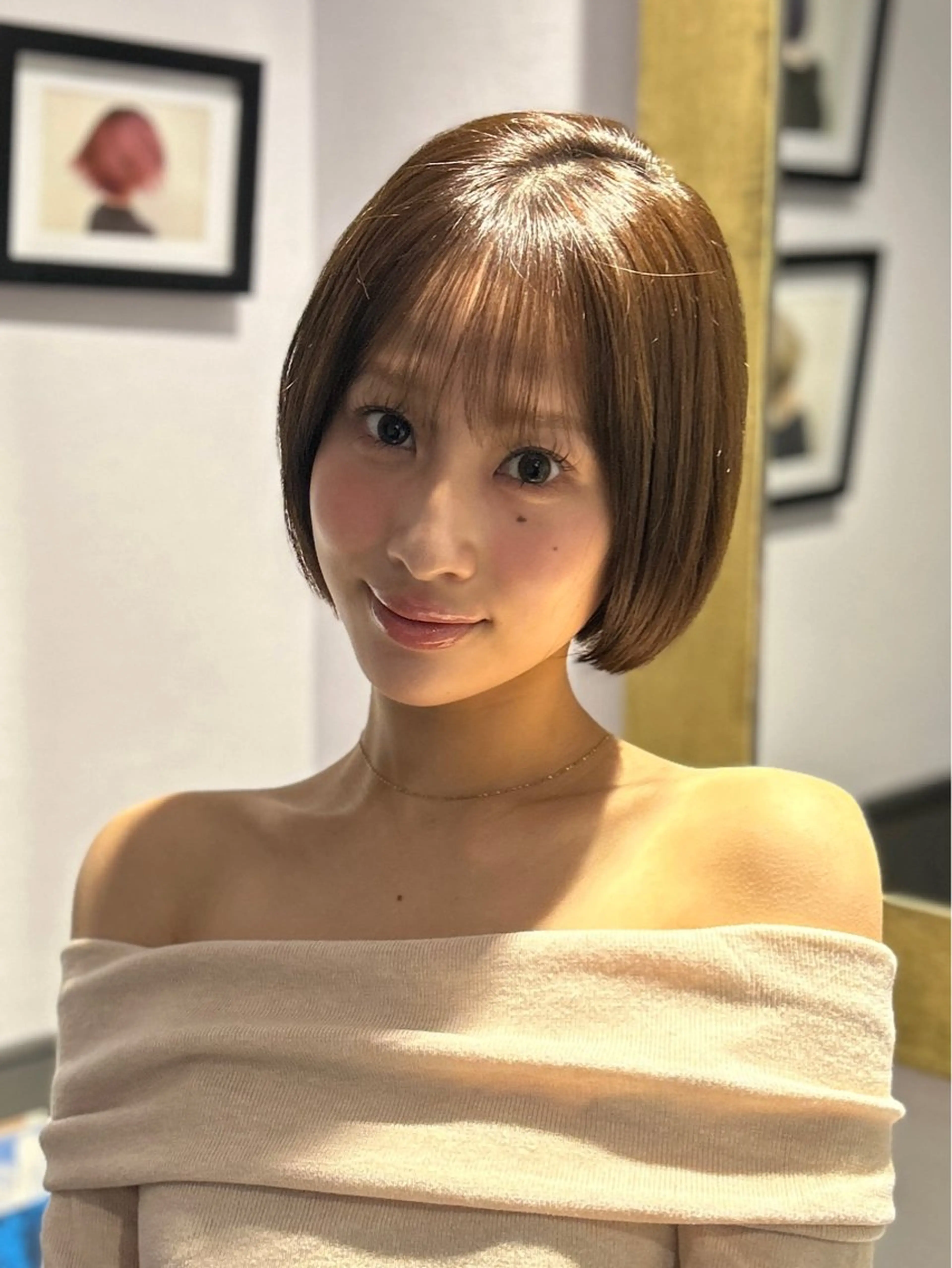 ショート レイヤー艶 カラー/kougaのヘアスタイル