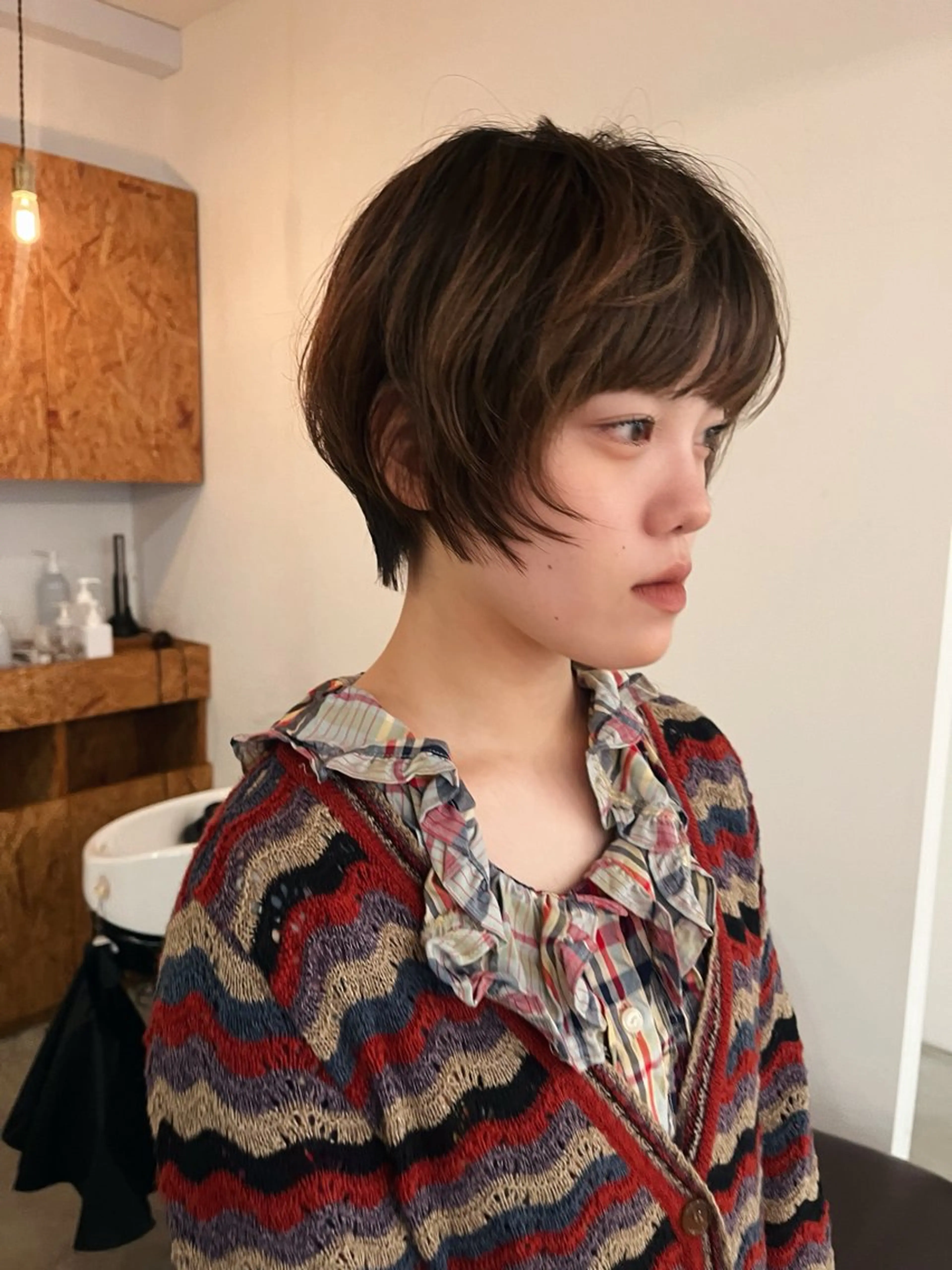 ショート 暖色/パーマ 🌼クニトウメイのヘアスタイル