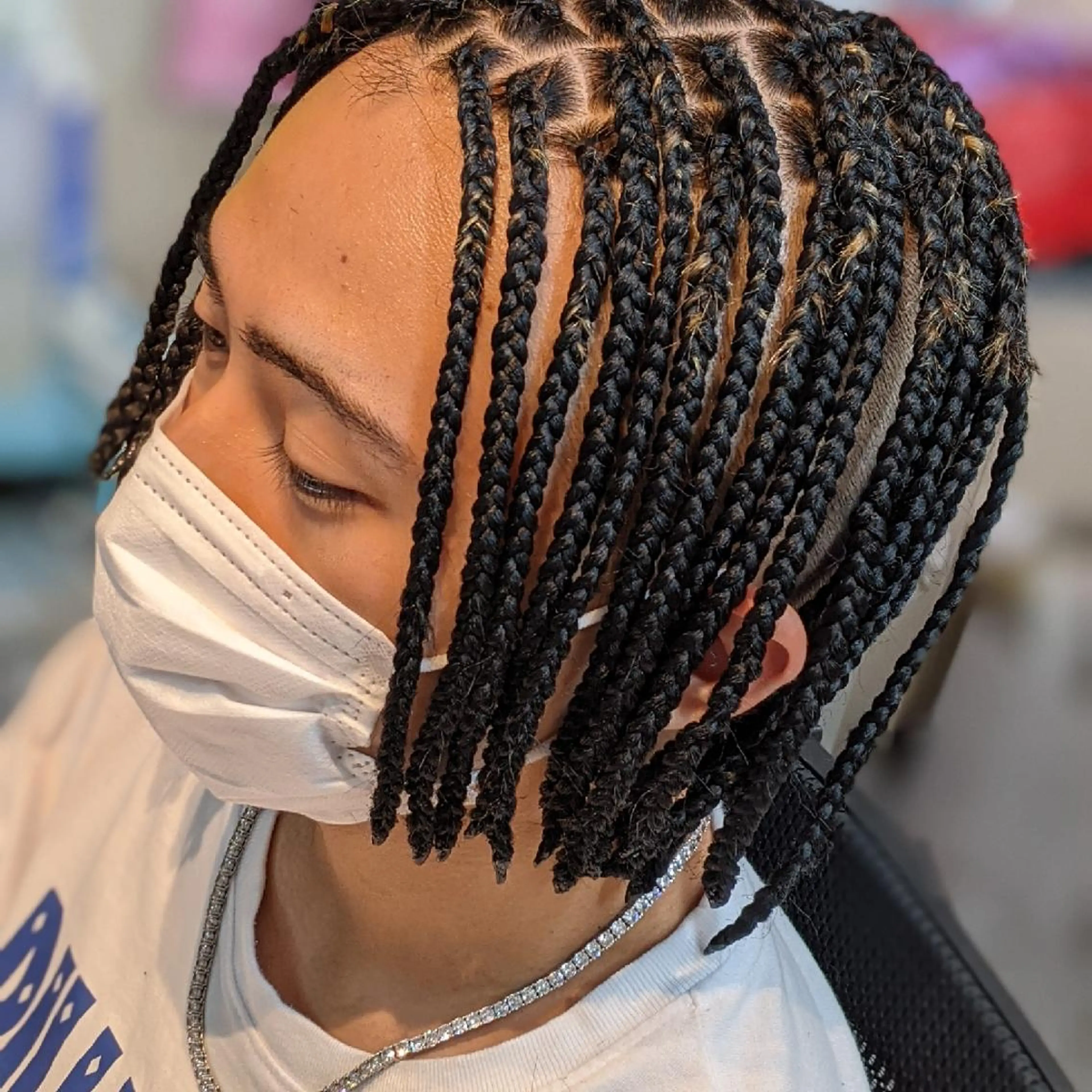 メンズ ミディアム ボブ エクステ scamp ★のヘアスタイル