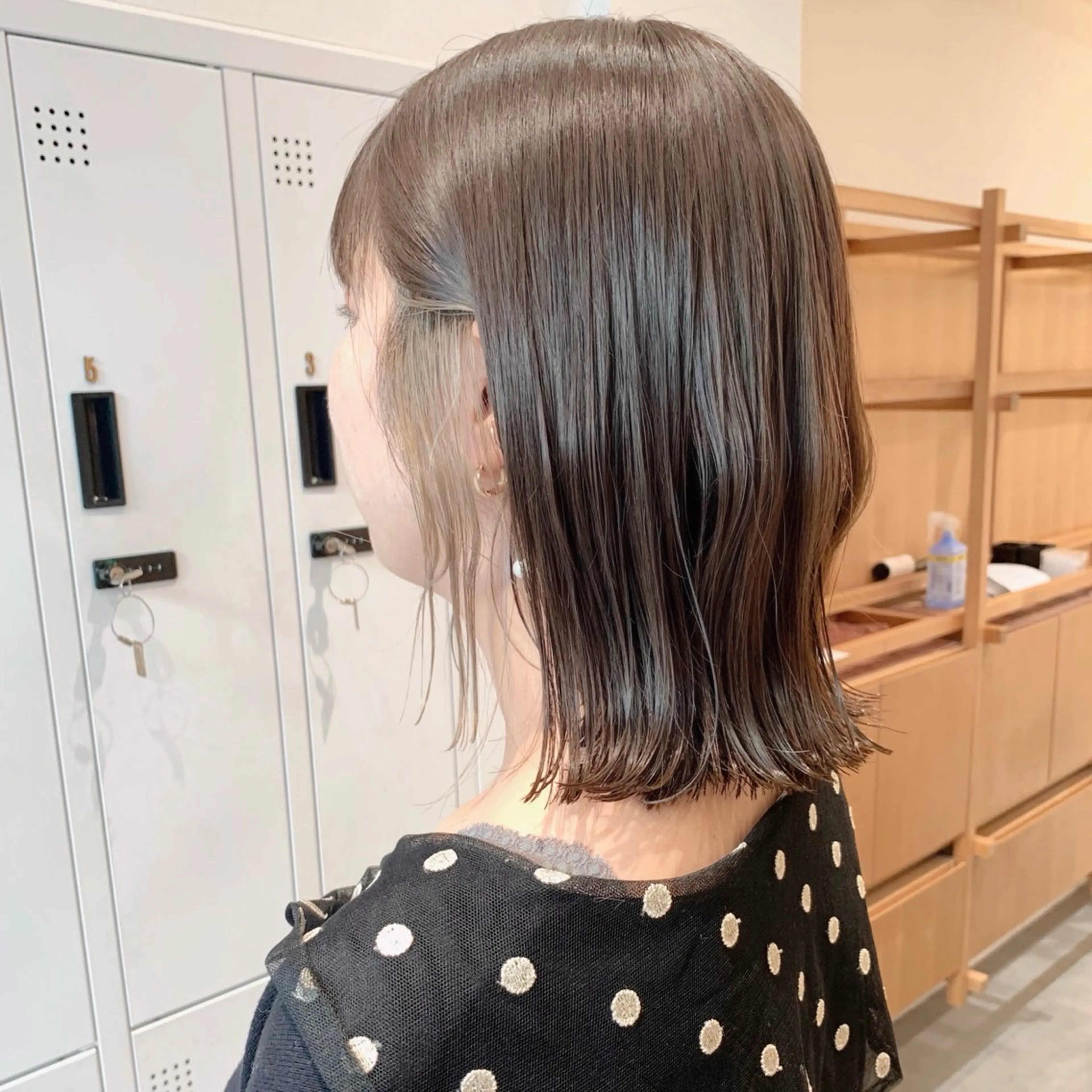 ショート カラー ヘアアレンジ ベージュカラー ボブ Apero【アペロ】所属・パーマ/暖色/ボブ イワタテ🇰🇷のヘアスタイル