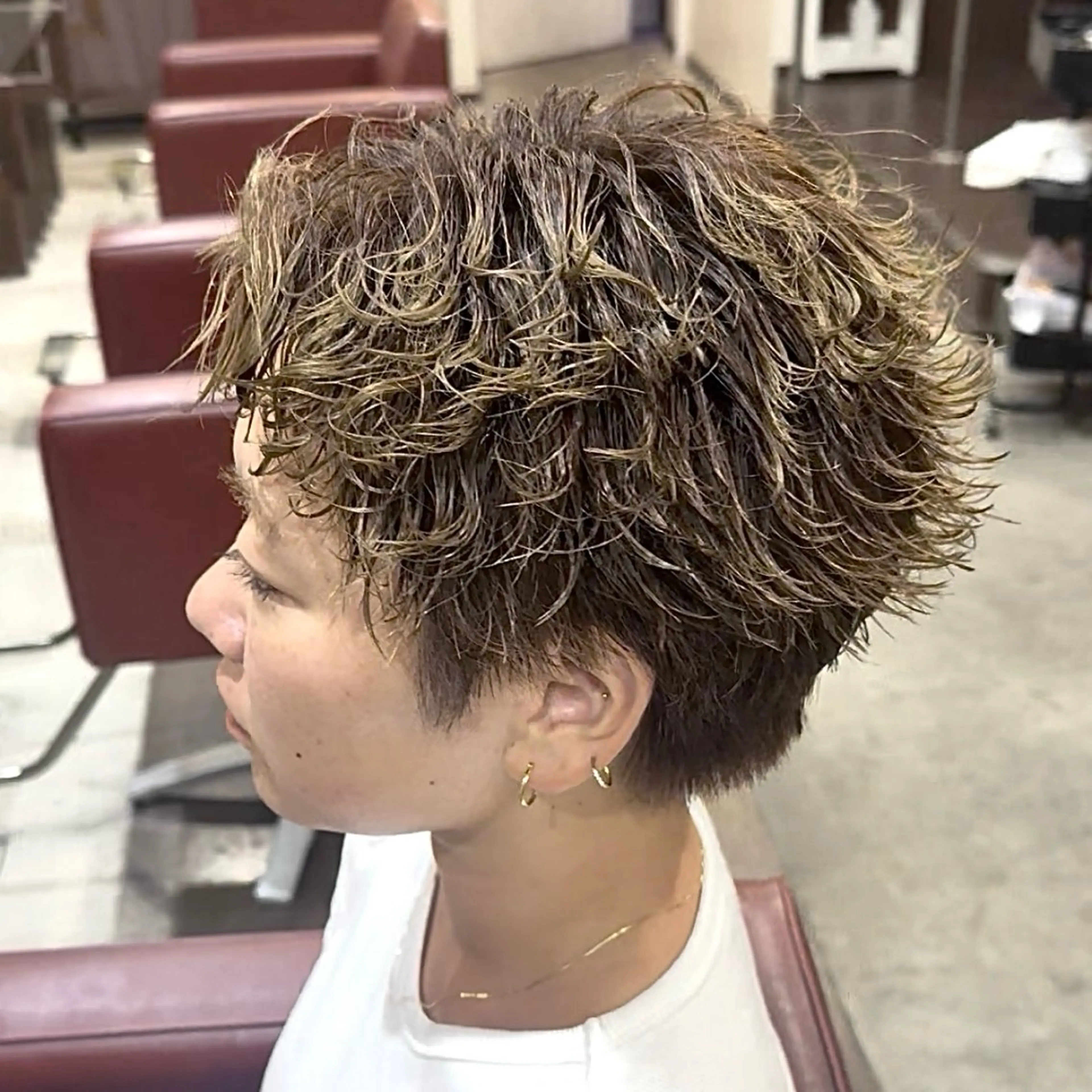 パーマ メンズ メンズブリーチ 波巻きパーマ カット パーマ メンズ特化|パーマ| RYUのヘアスタイル