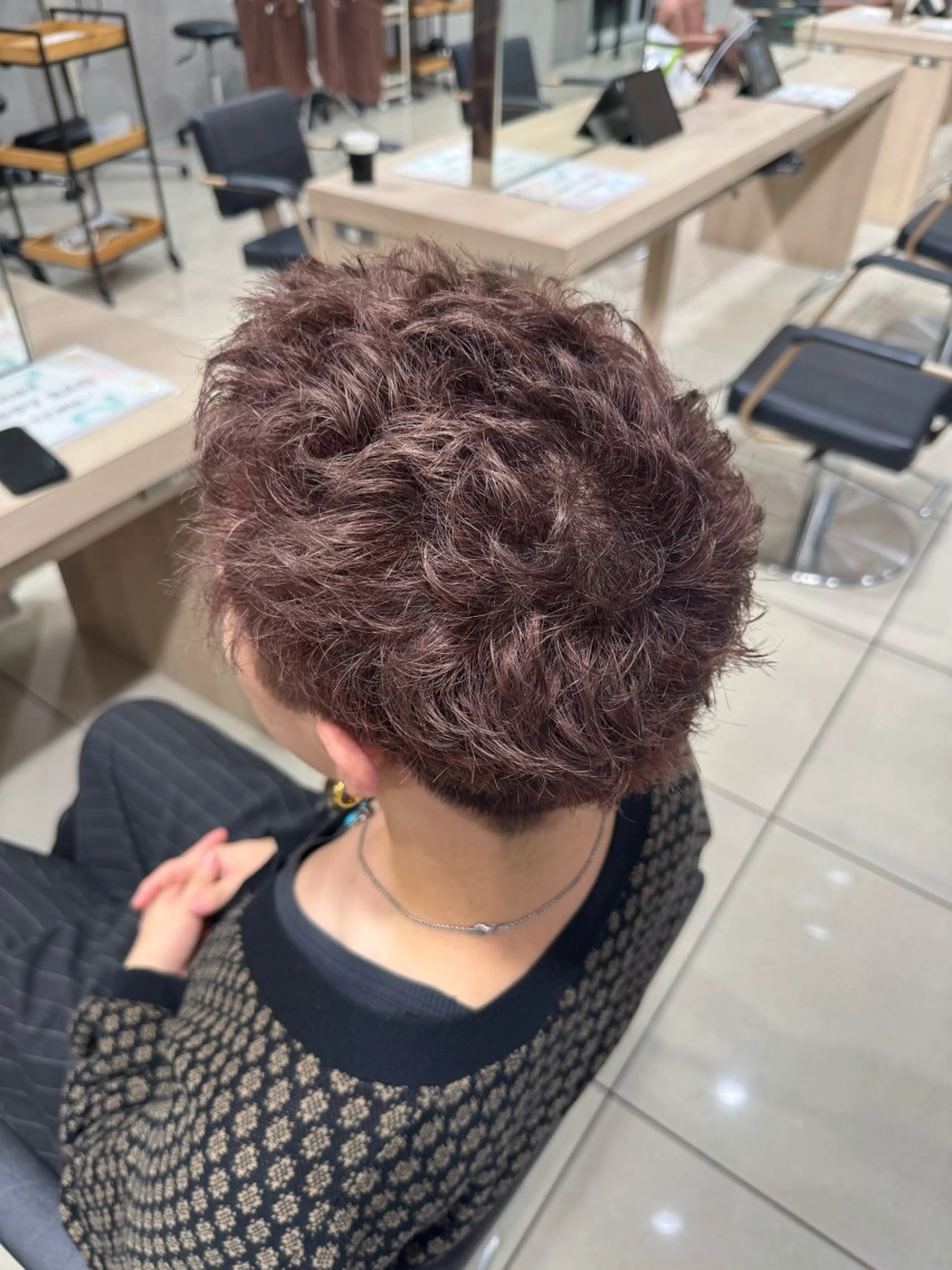 ショート カラー メンズ ヘアカラー Ash高幡不動店所属・｢縮毛矯正／カラー｣ /たいせいのヘアスタイル