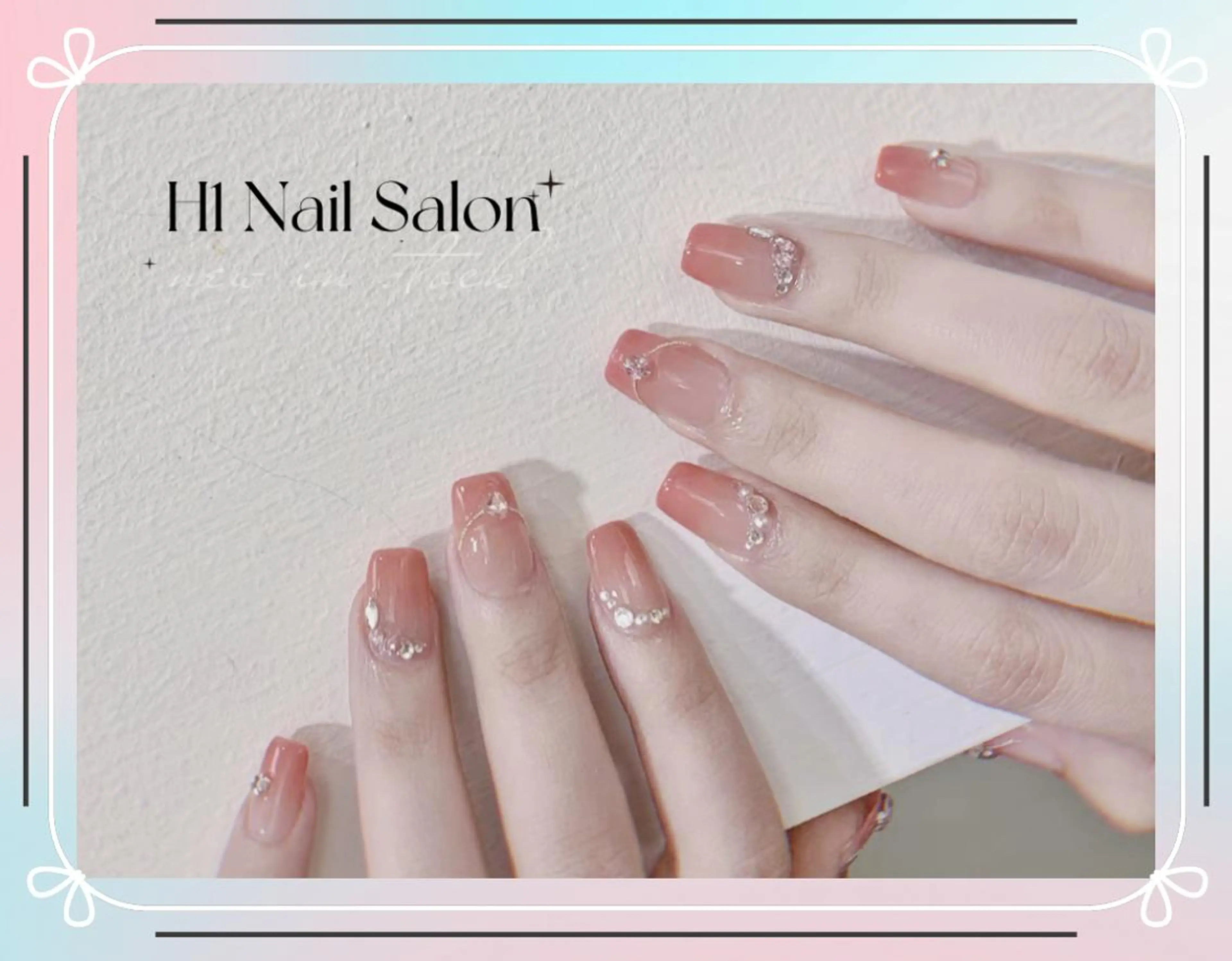 セミロング ネイル H1 ネイル サロンのネイルデザイン