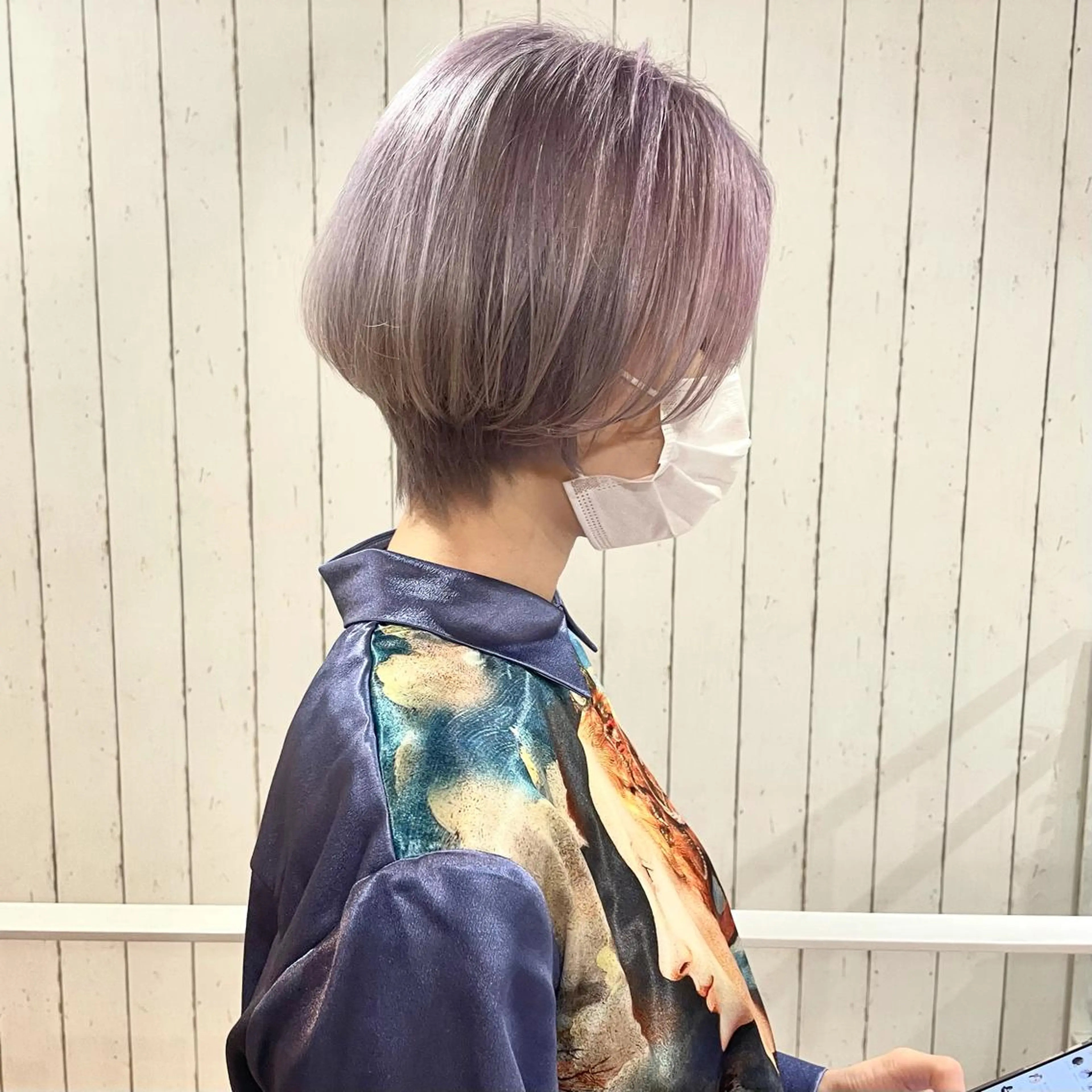 ショート カラー ヘアアレンジ MiU所属・韓国×髪質改善×美髪 縮毛矯正×レイヤーのヘアスタイル