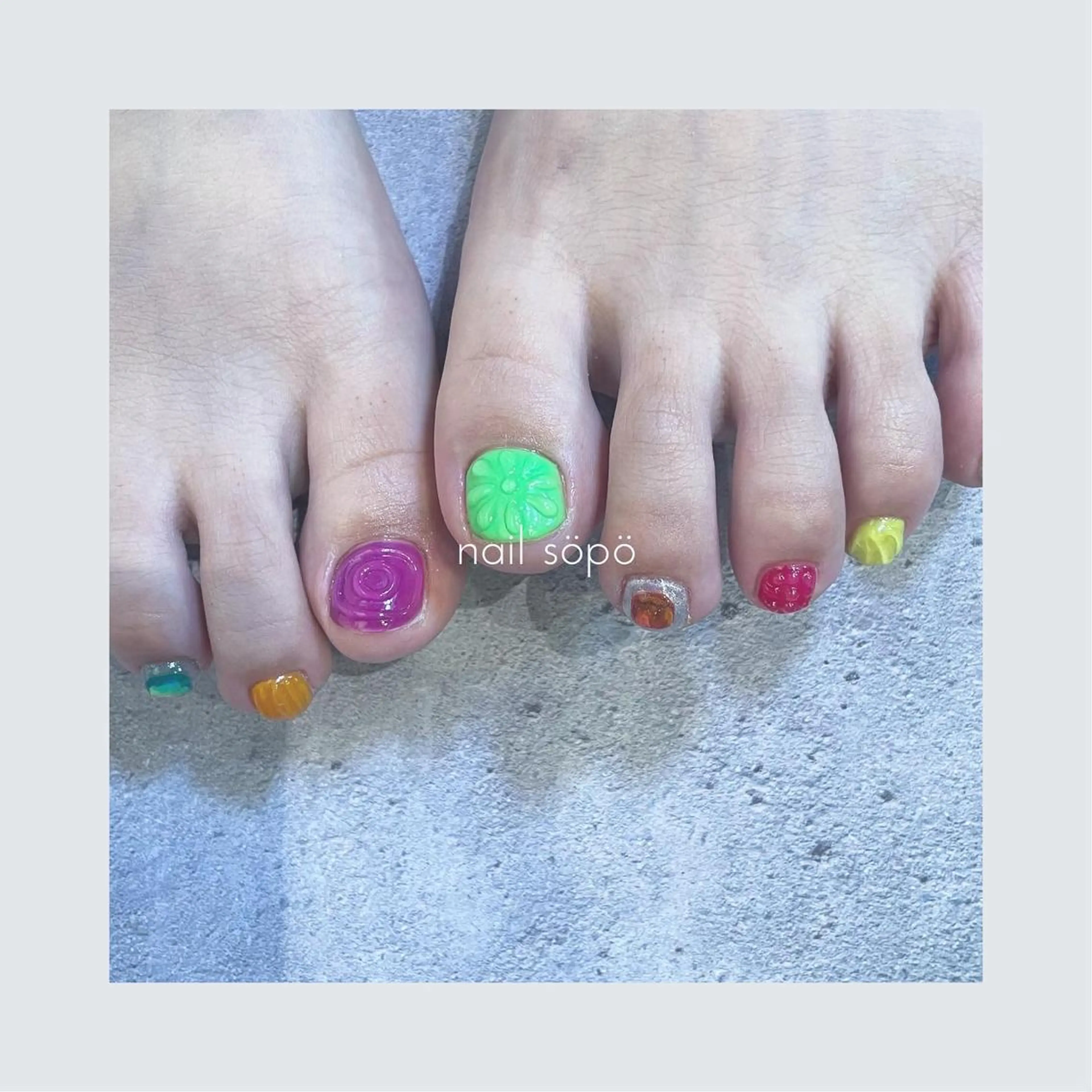 ネイル フットネイル 自由が丘✳︎奥沢 nail söpöのネイルデザイン