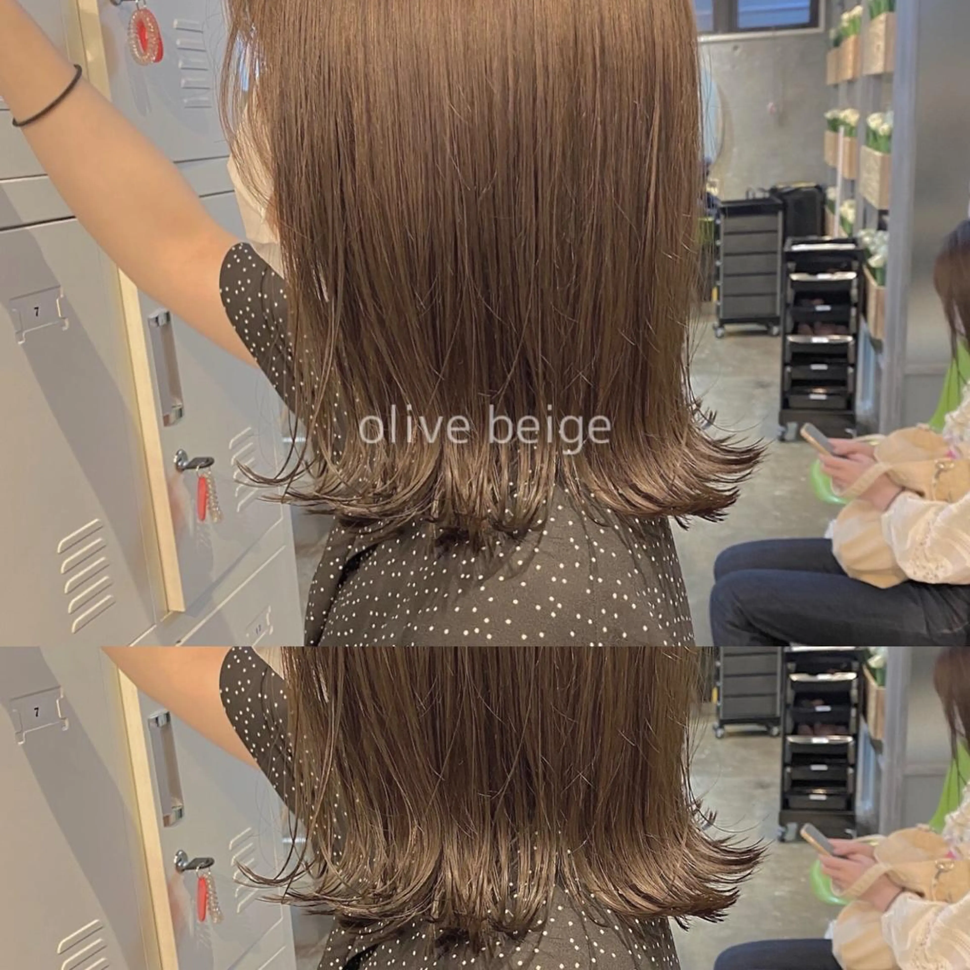 ミディアム カラー CLUTCH天王寺 西藤遥河のヘアスタイル