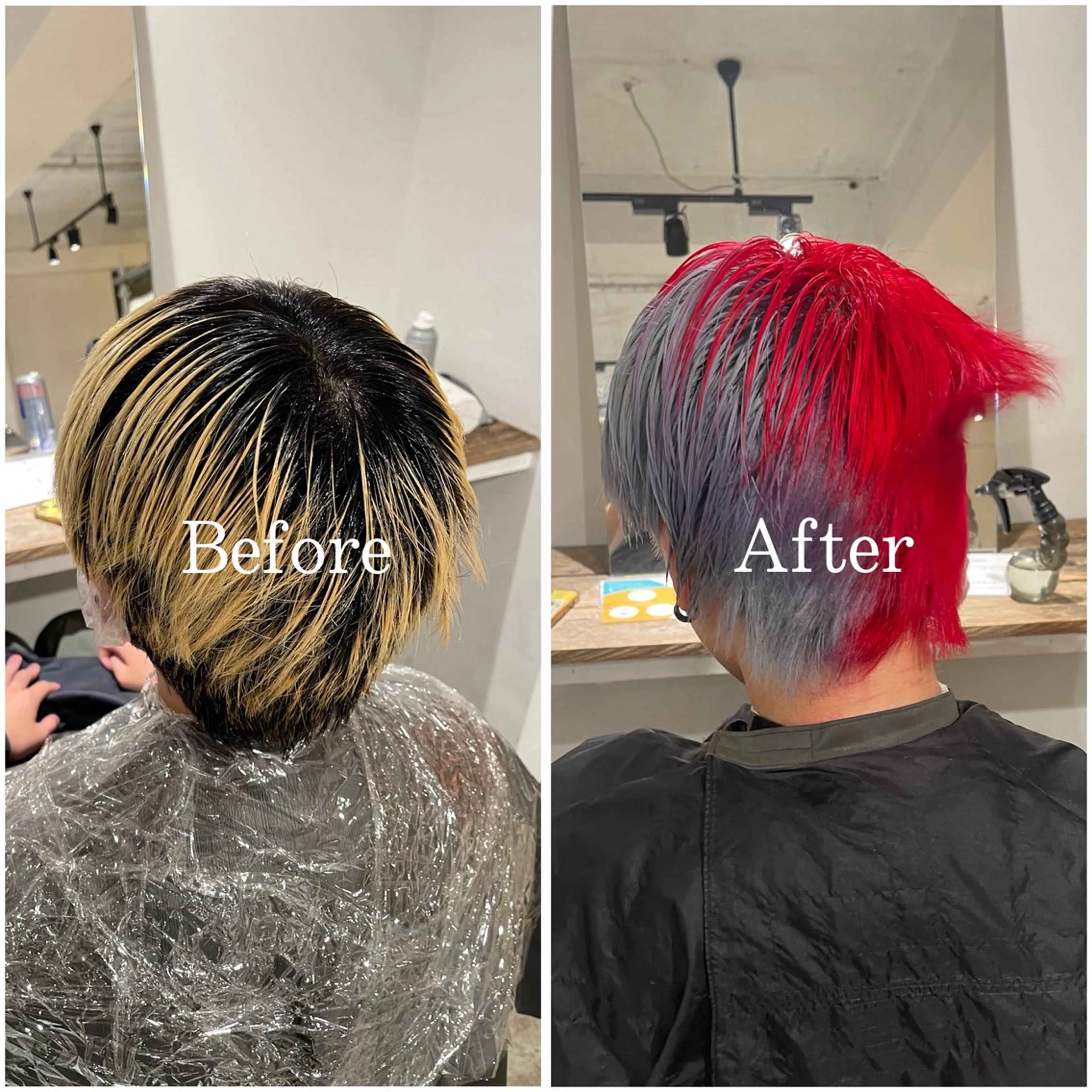 カラー メンズ メンズブリーチ メンズハイトーン ブリーチ デザインカラー ハイトーンカラー ヘアカラー ムラ修正/ ハイトーン💖Riaのヘアスタイル