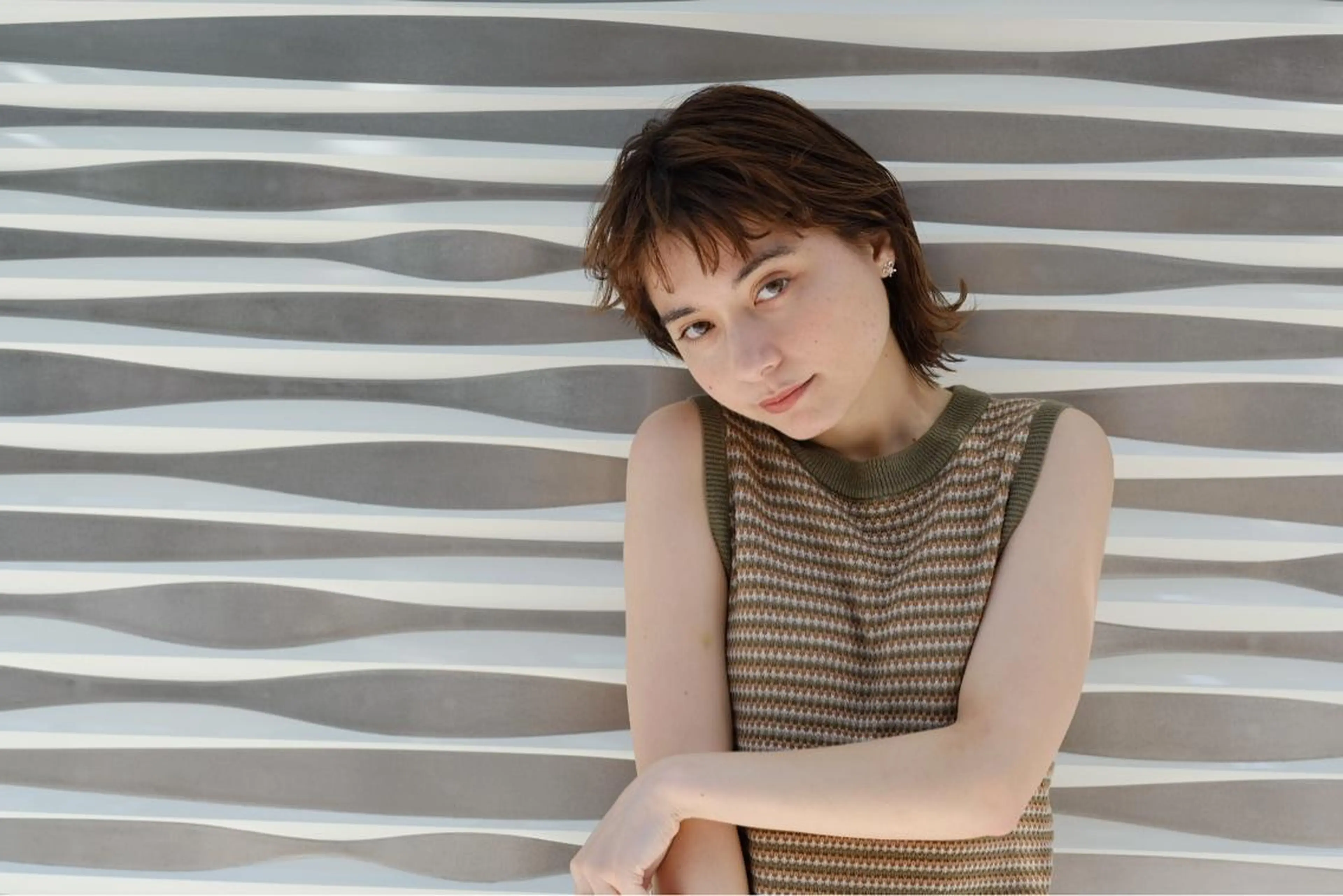 ミディアム カラー カット ヘアカラー AVANCE京橋所属・ハイトーンヘア/ 島崎　タクミのヘアスタイル