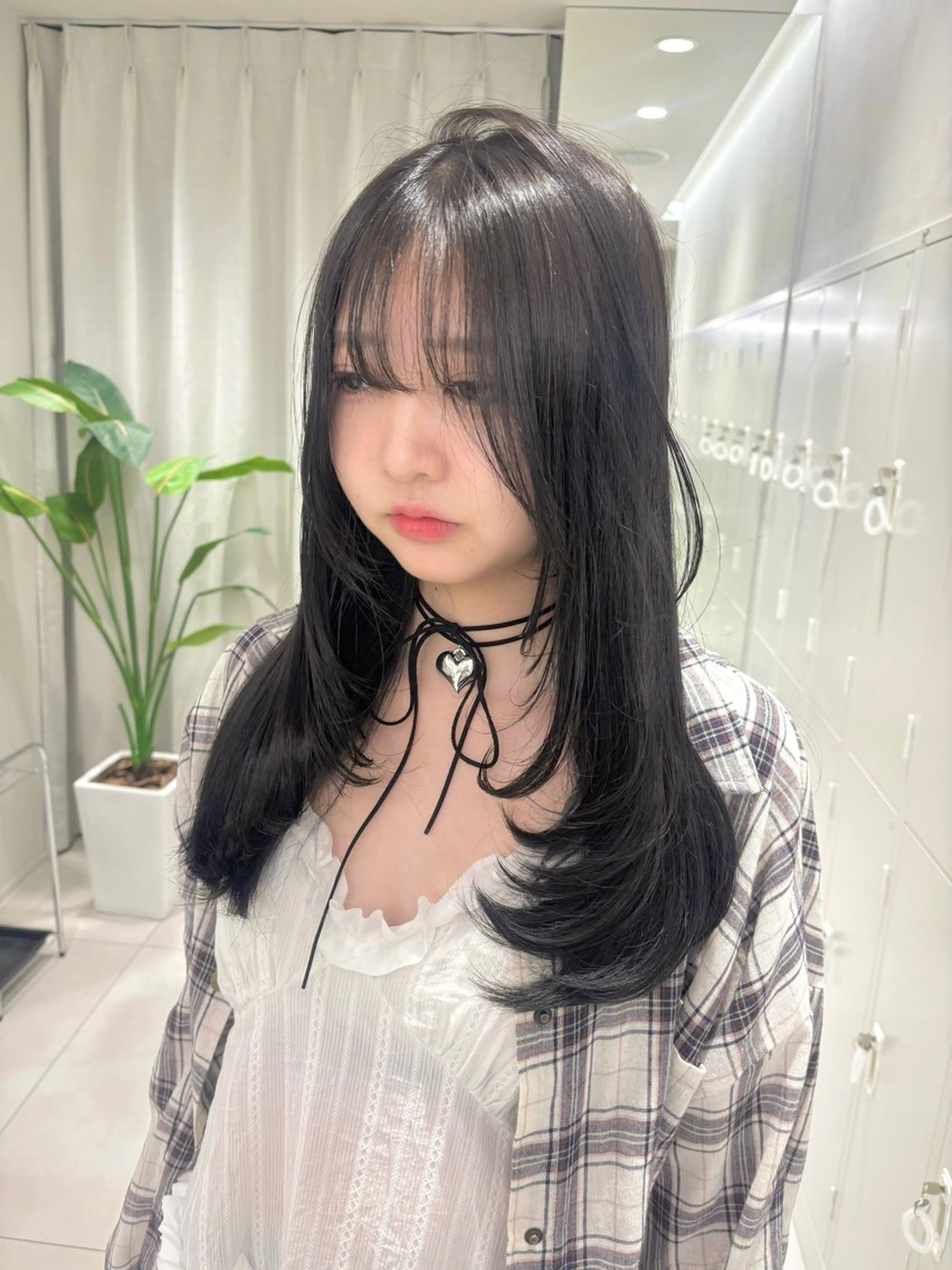 ロング カット ヘアカラー トリートメント ヘッドスパ ブリーチカラー/似合 せ🎀amika🎀のヘアスタイル