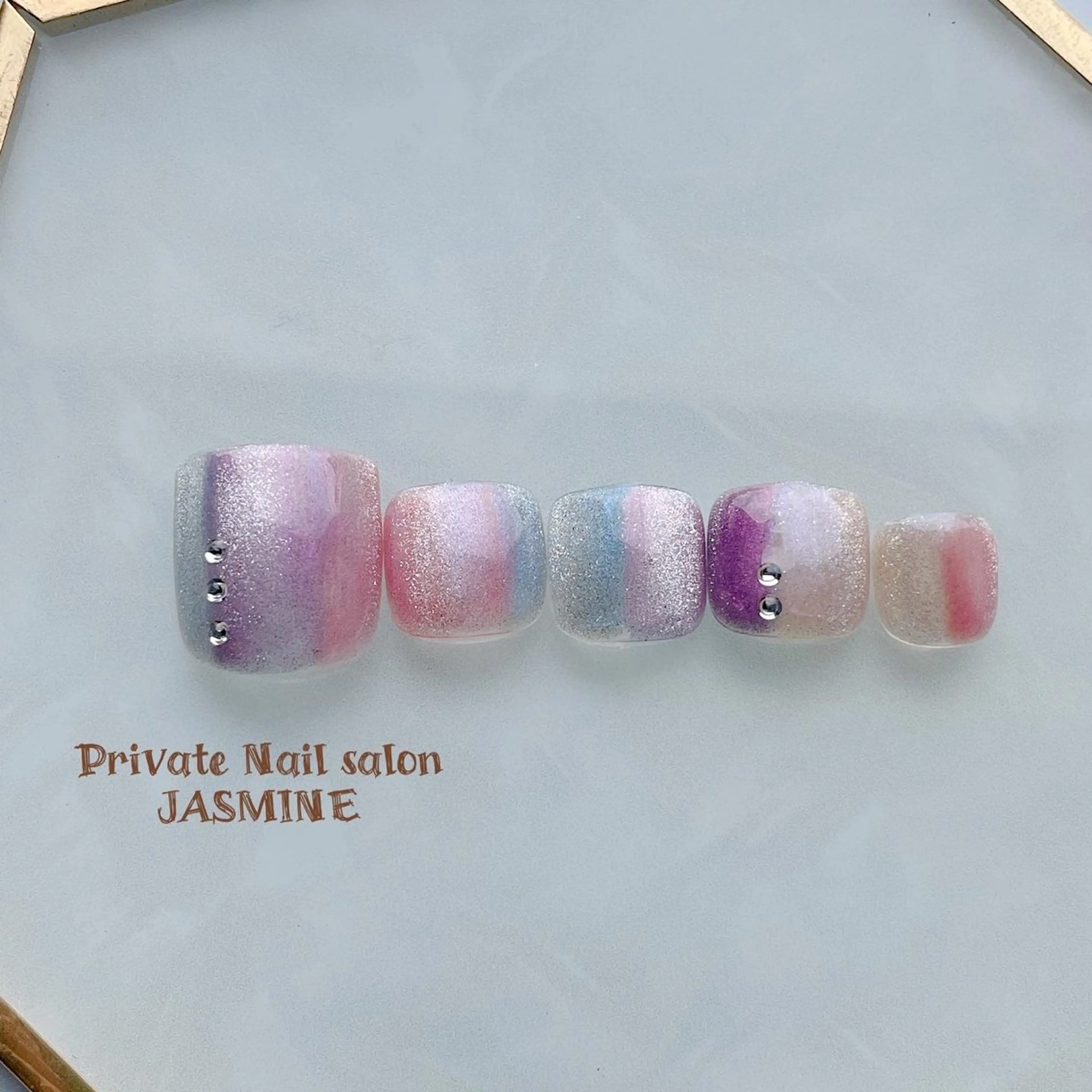 ネイル フットネイル マグネットネイル フットネイル Nail salon JASMINEのネイルデザイン
