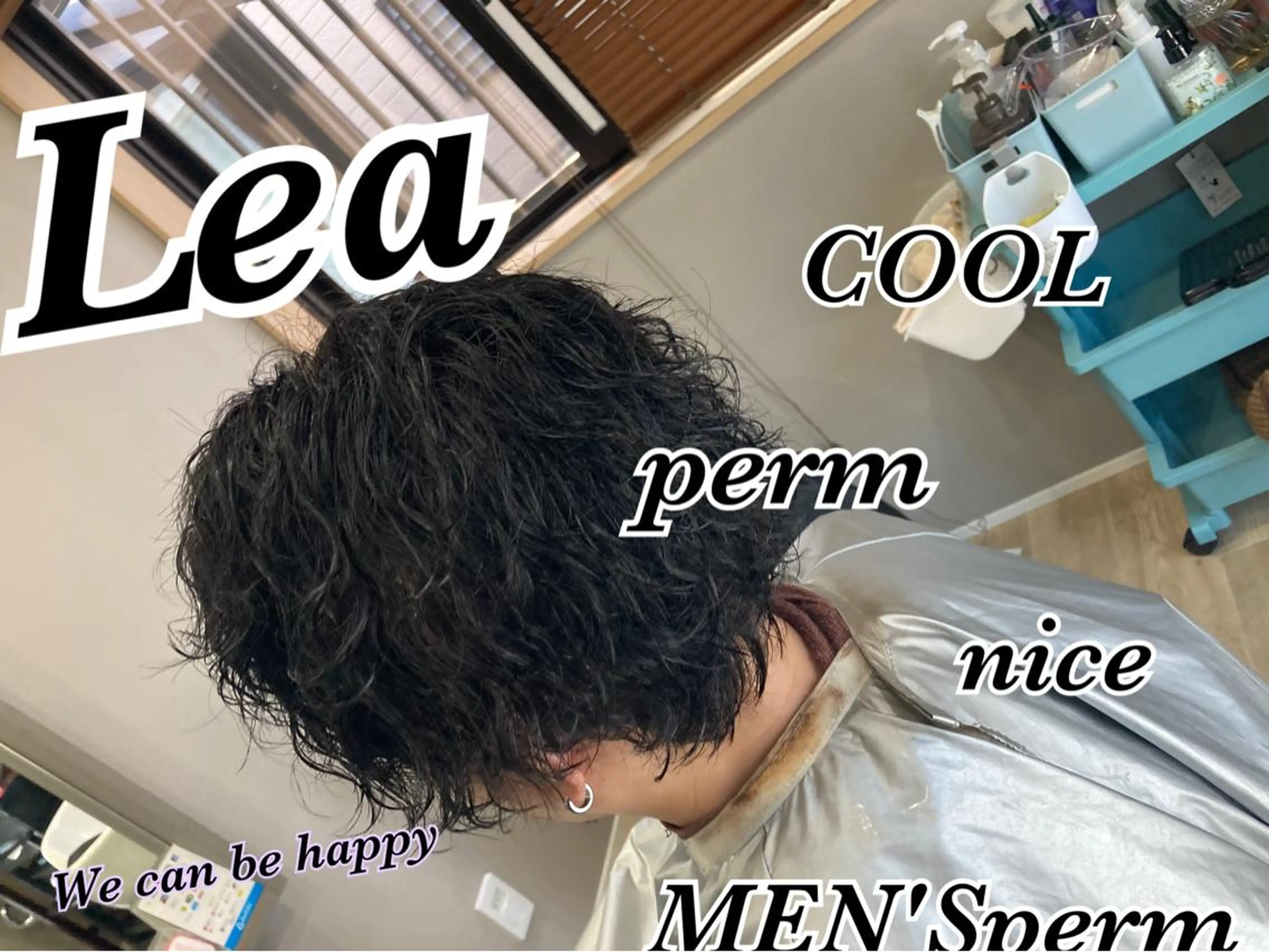 パーマ メンズ キッズ メンズパーマ Hair room Leaのヘアスタイル