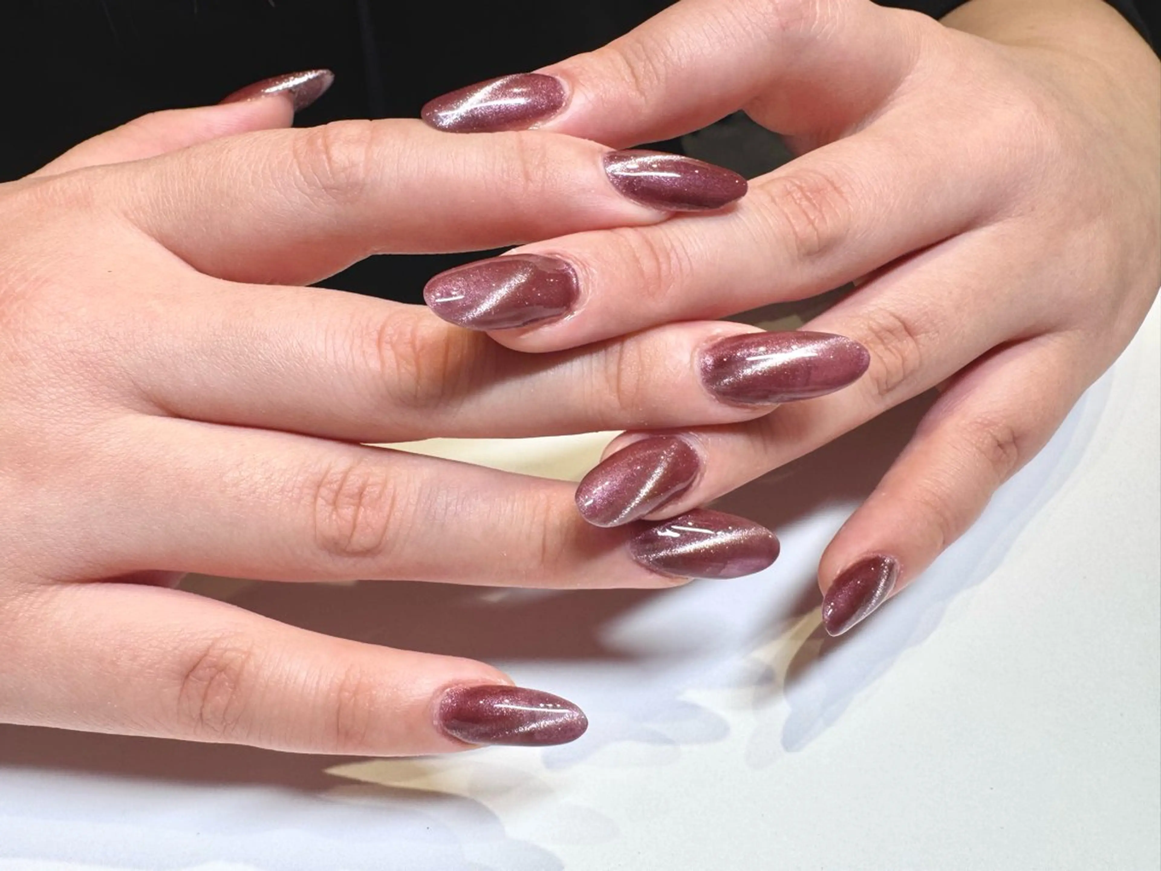 ネイル 長さ出し ロングネイル ハンドネイル kina ネイルスクールWのネイルデザイン