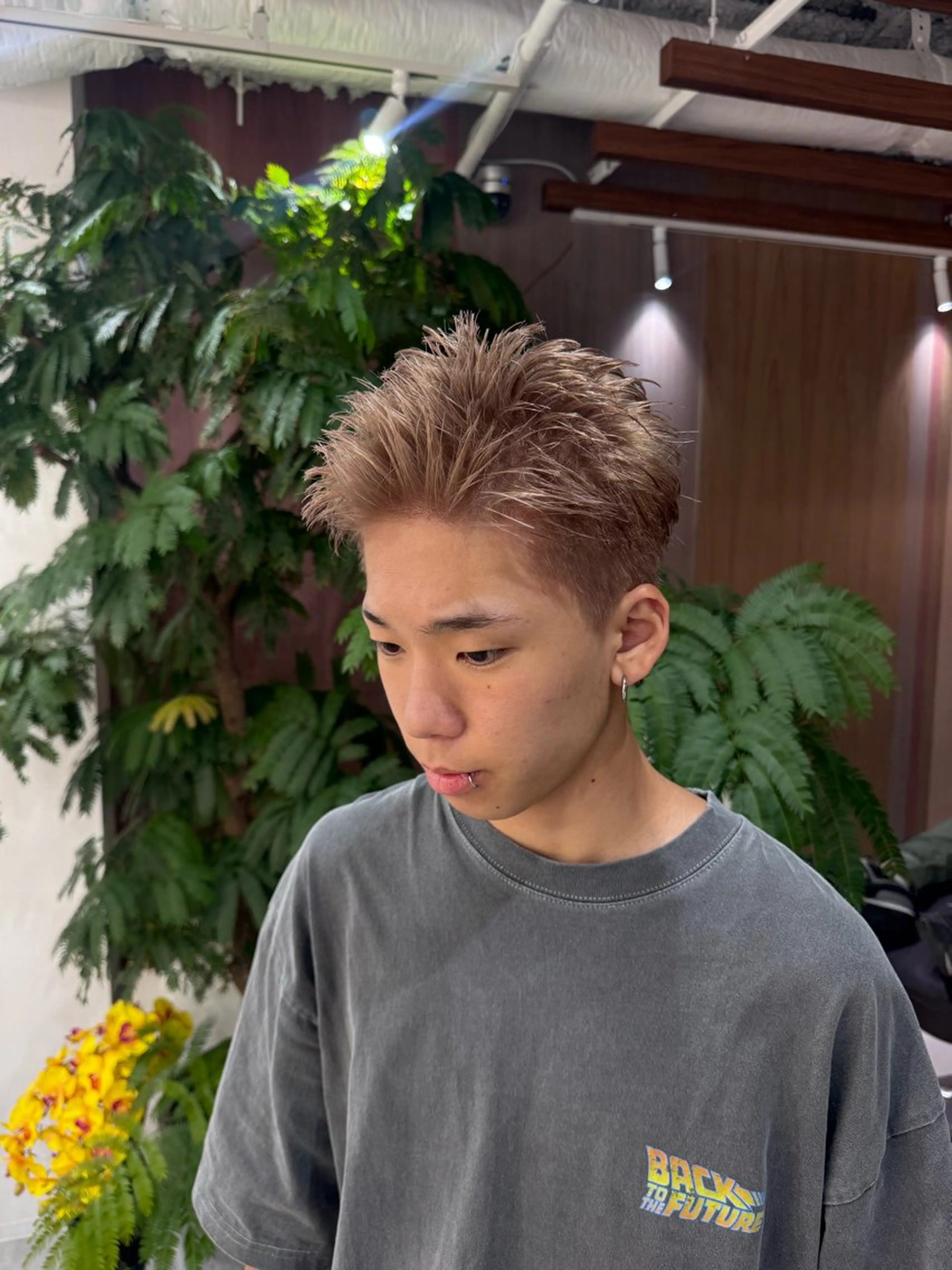 ショート カラー メンズ カット ヘアカラー R/🤎 トレンドお任せOKのヘアスタイル