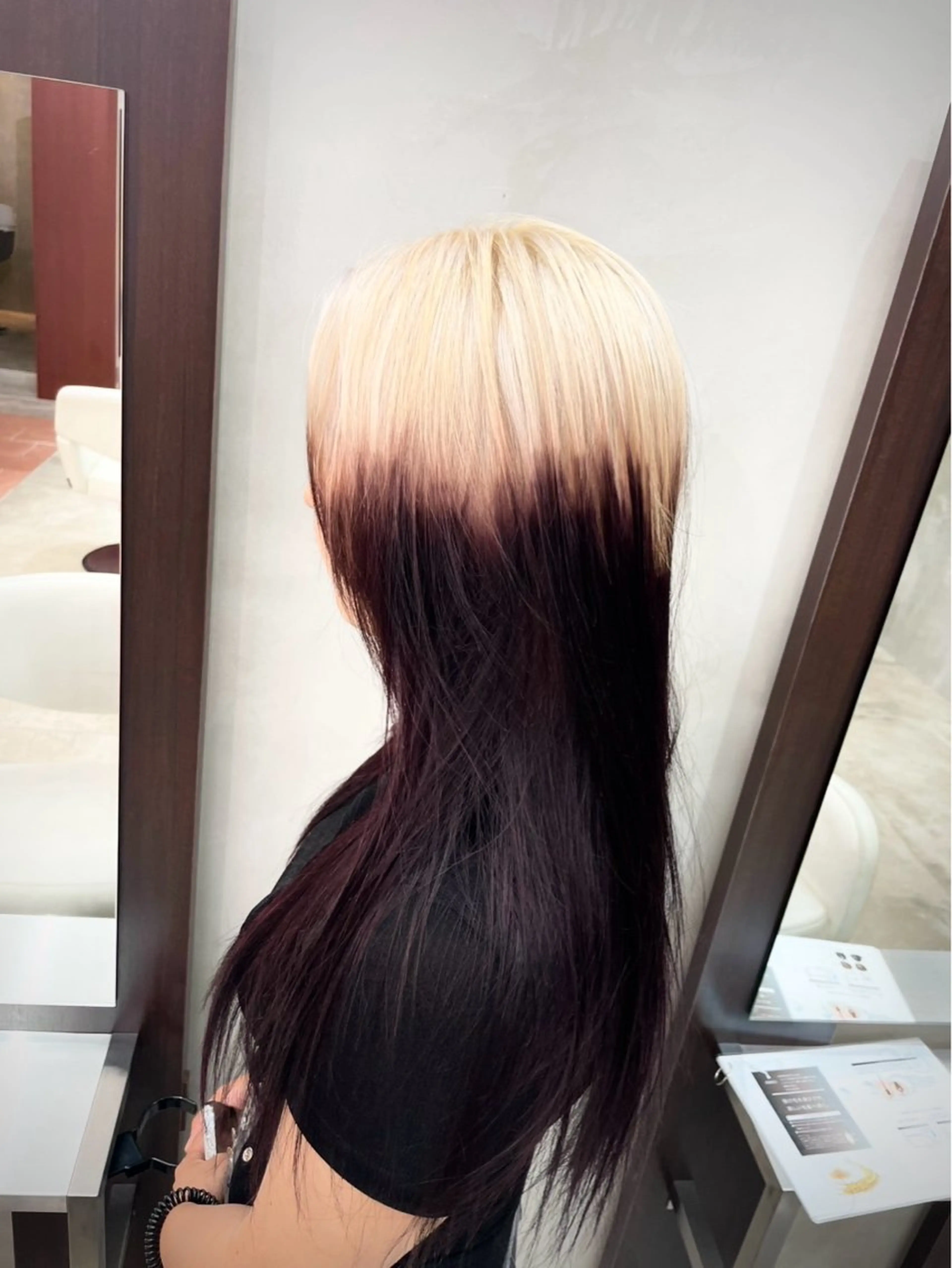 ブリーチ込み［ケアブリーチ］ヘアカラー　ミニモ予約特典オージュアトリートメント無料施術の写真