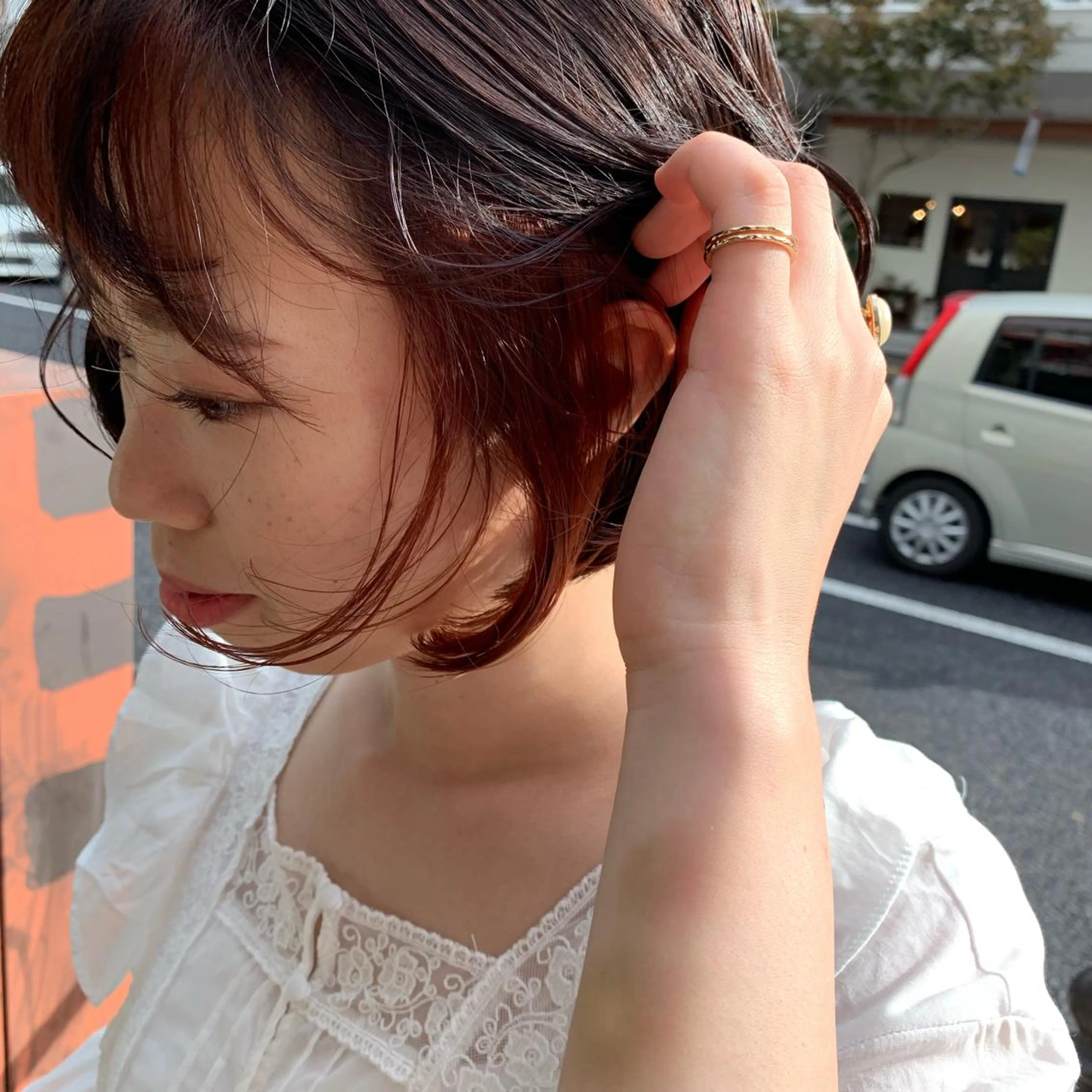 ショート カラー インナーカラー オレンジ ヘアカラー m ā l o.🌷 サカモトマイコのヘアスタイル
