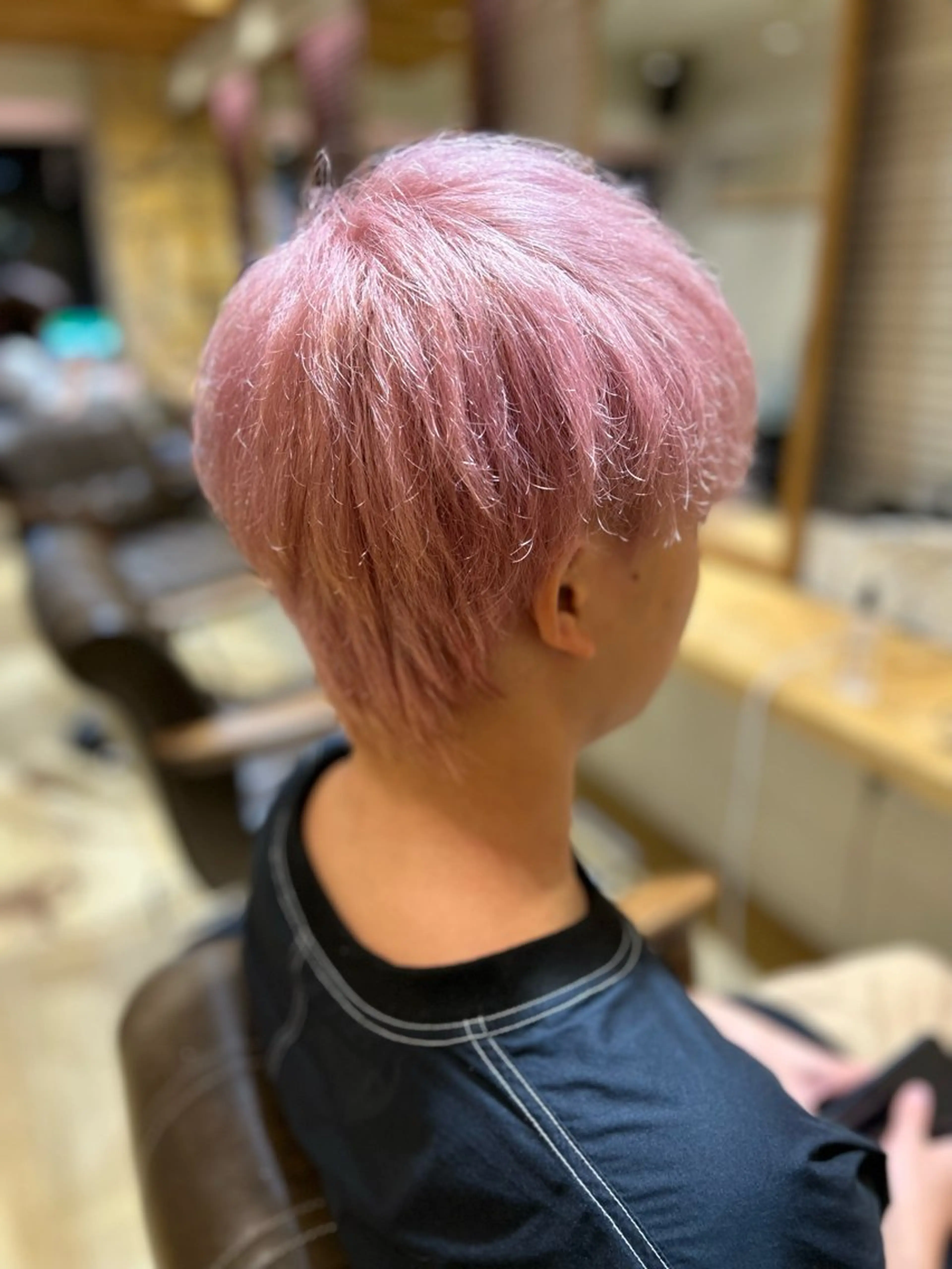 ショート カラー メンズ カット ヘアカラー kawabe maikoのヘアスタイル