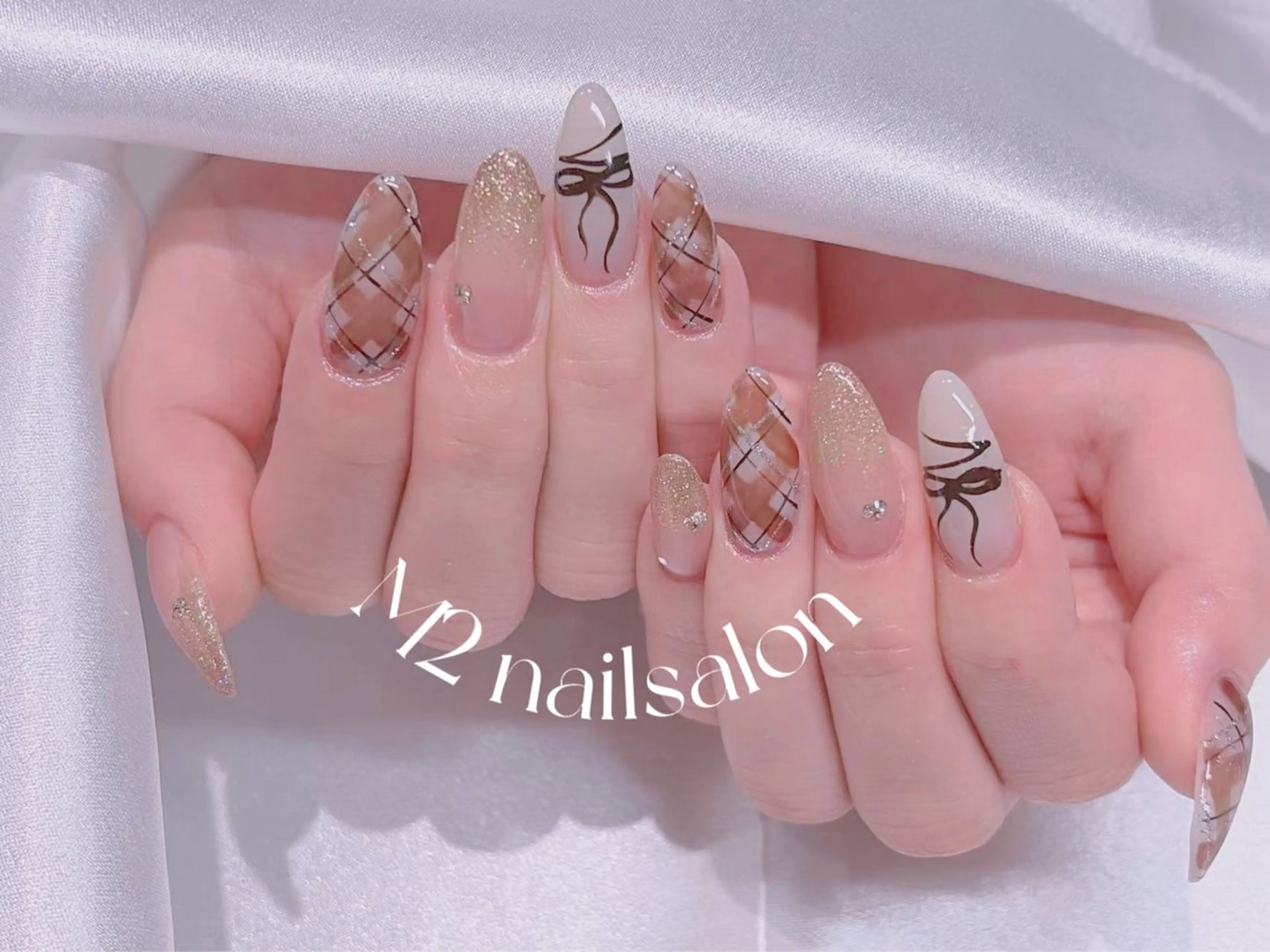 ネイル ハンドネイル 長さだし専門店 M2　rikaのネイルデザイン