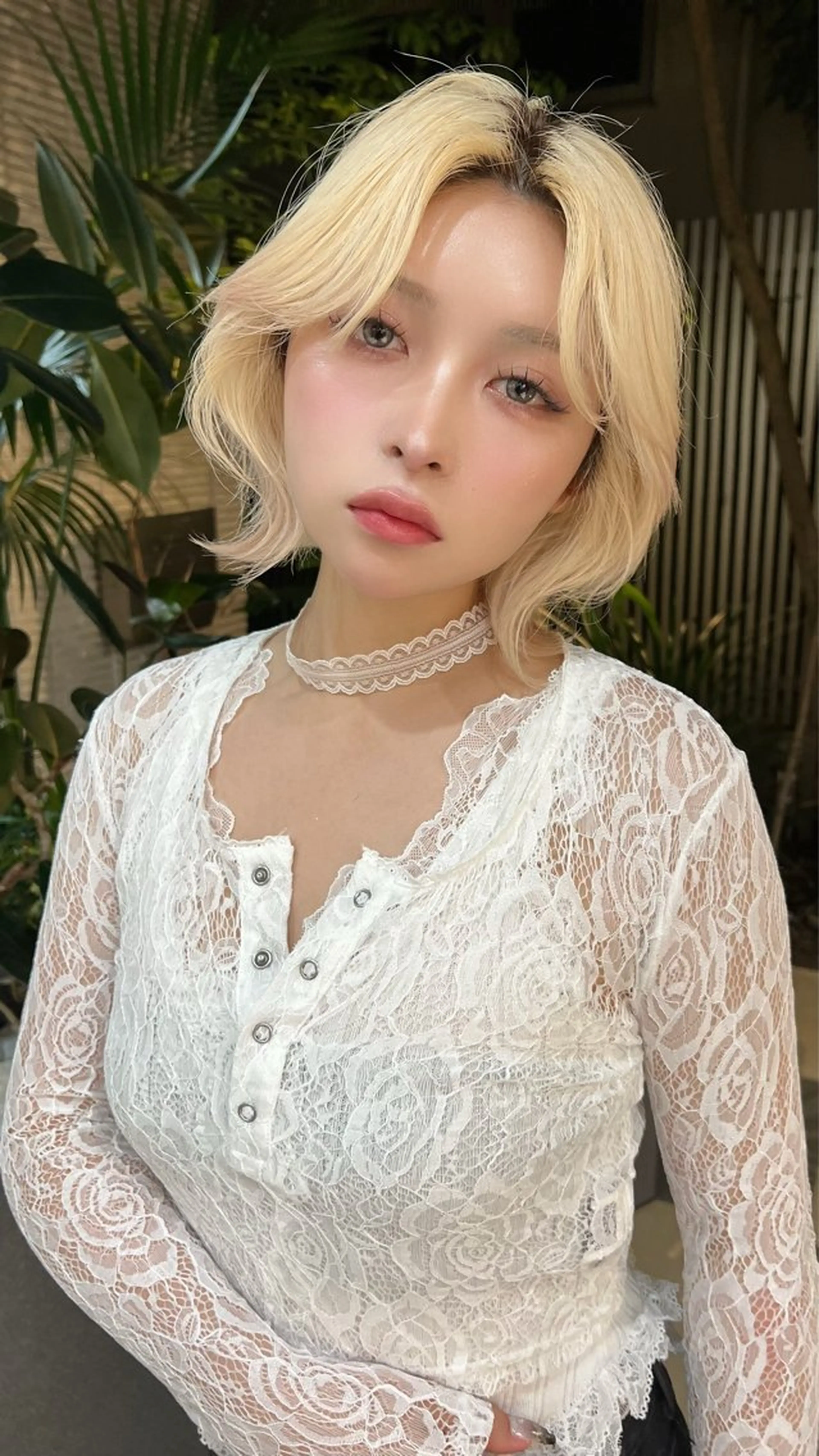 ミディアム カラー カット ヘアカラー トリートメント belle 表参道 terrace所属・抜きっぱなしブロンド /ハイトーン/カナタのヘアスタイル