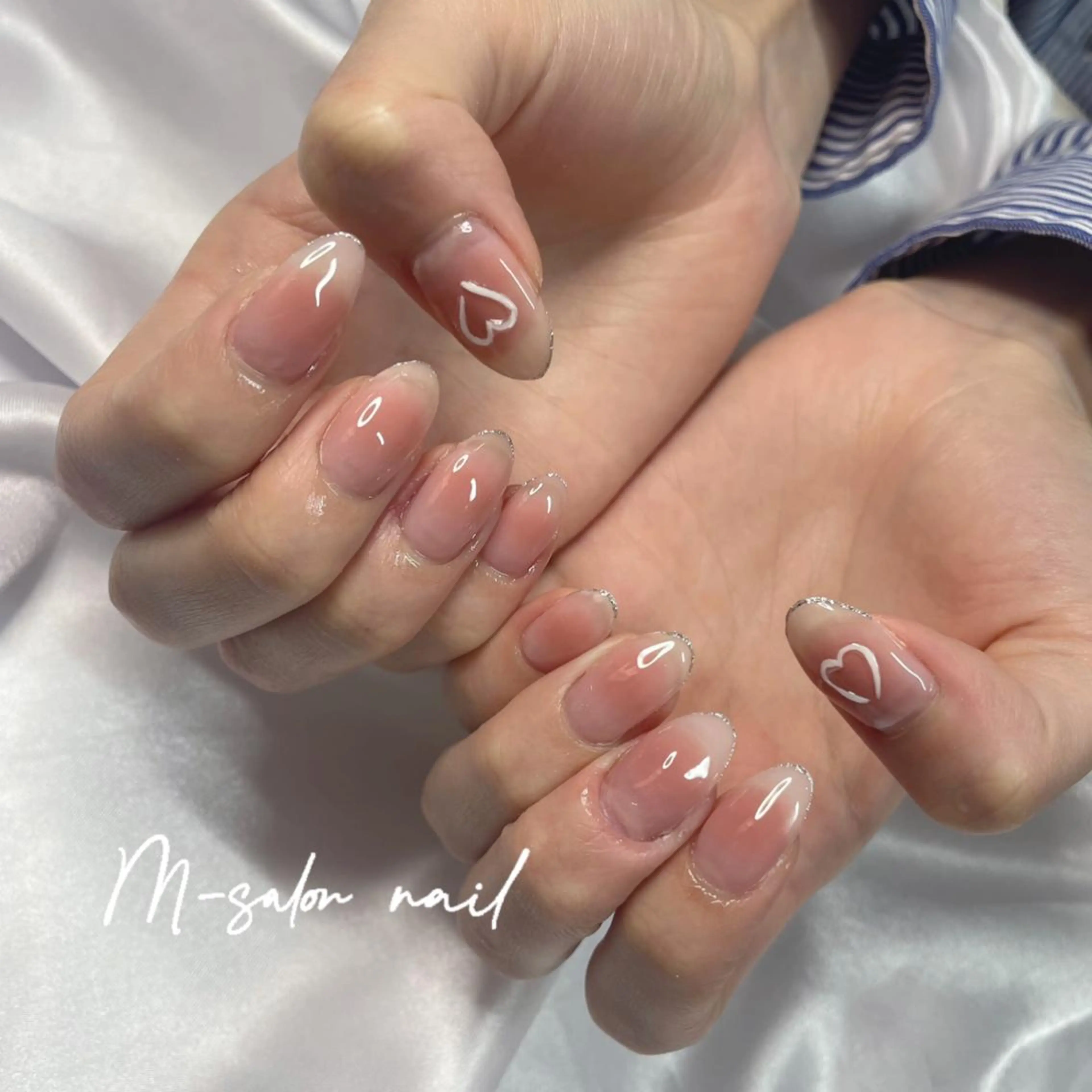 ネイル チークネイル ハンドネイル 韓国/網紅/パーツ M-salonのネイルデザイン