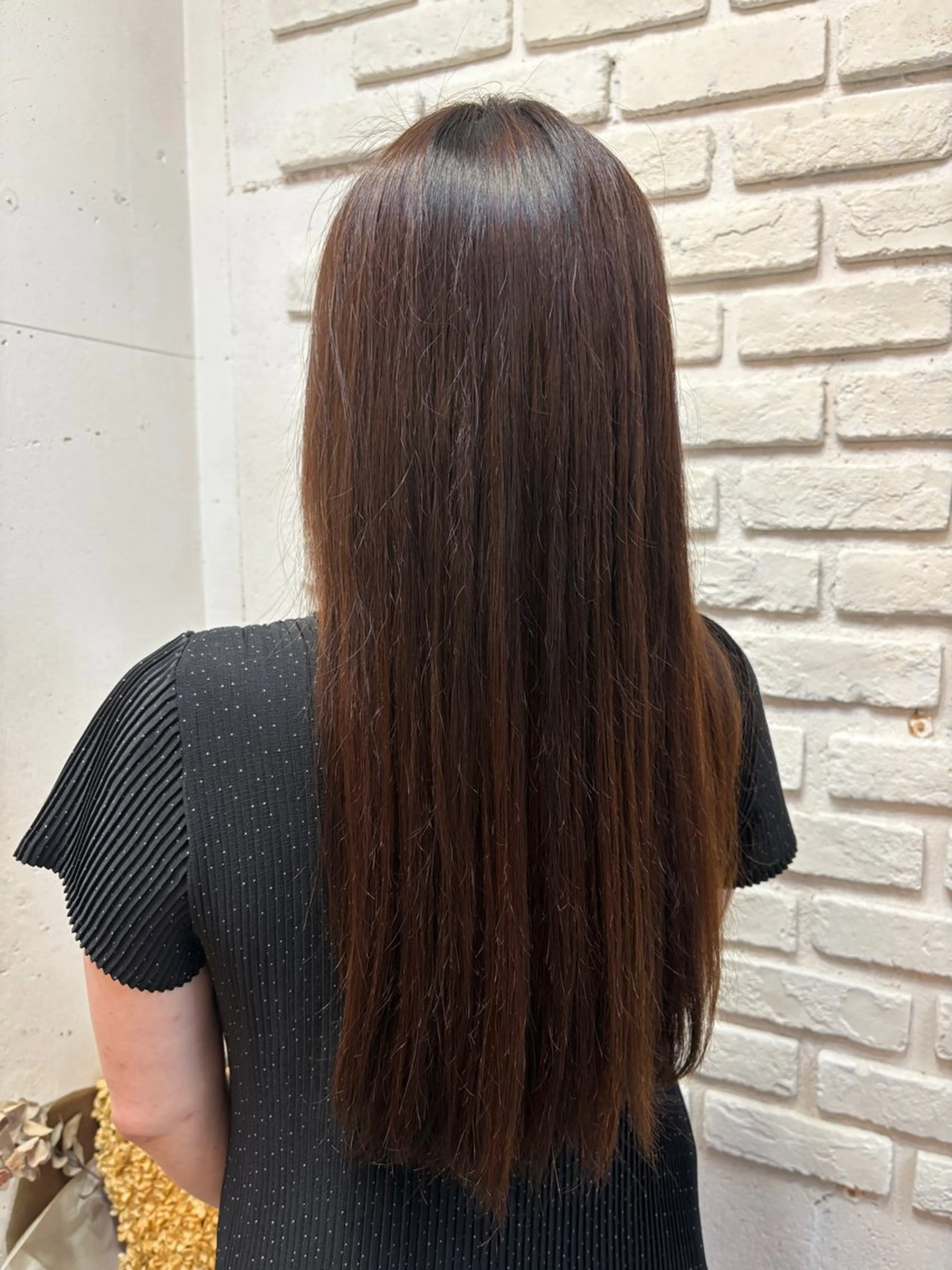 ロング 縮毛矯正 💖ブリーチモデル 募集mahiro💖のヘアスタイル