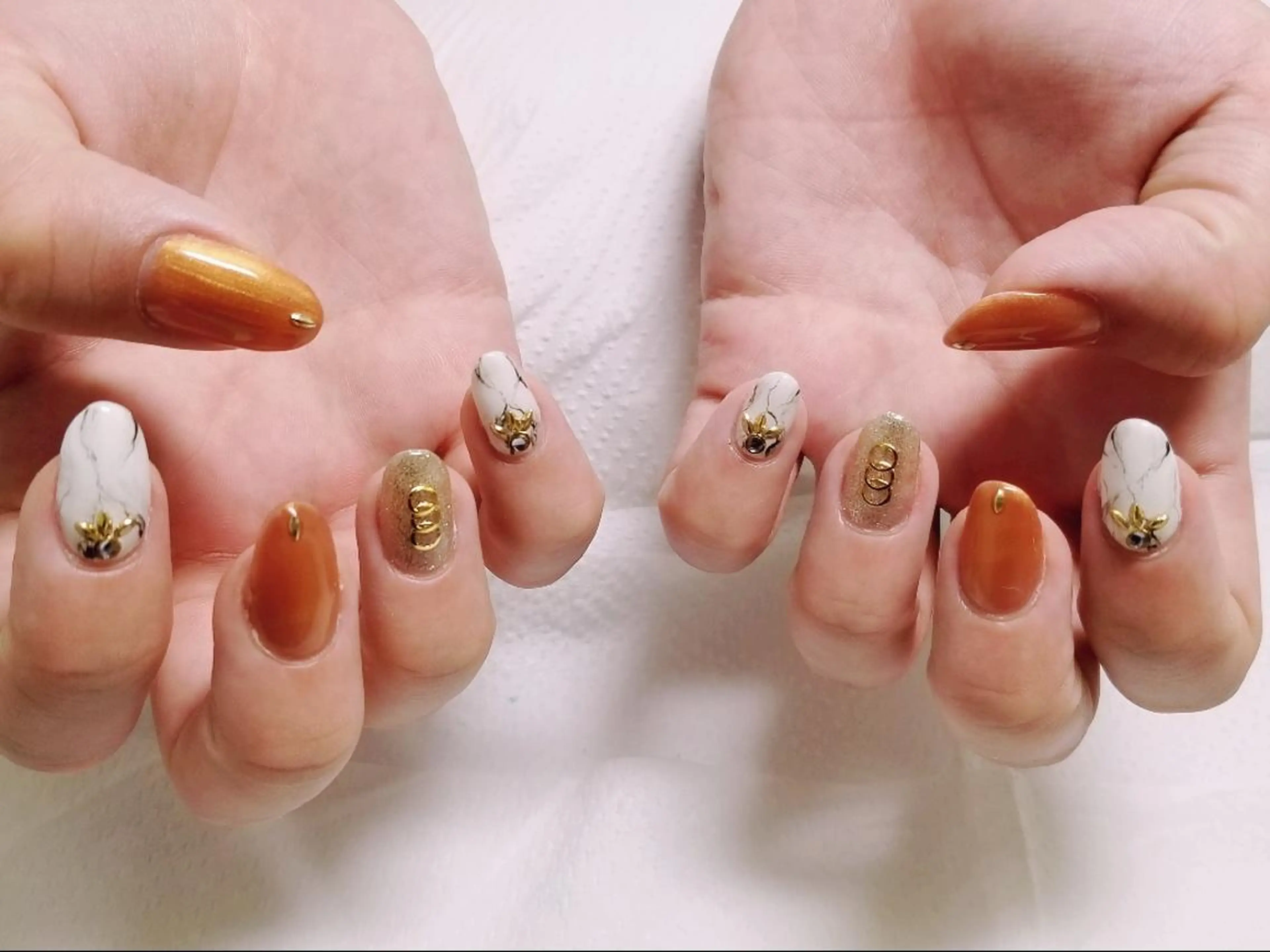 ネイル 大理石ネイル(マーブル) ハンドネイル フットネイル trees_ nailのネイルデザイン