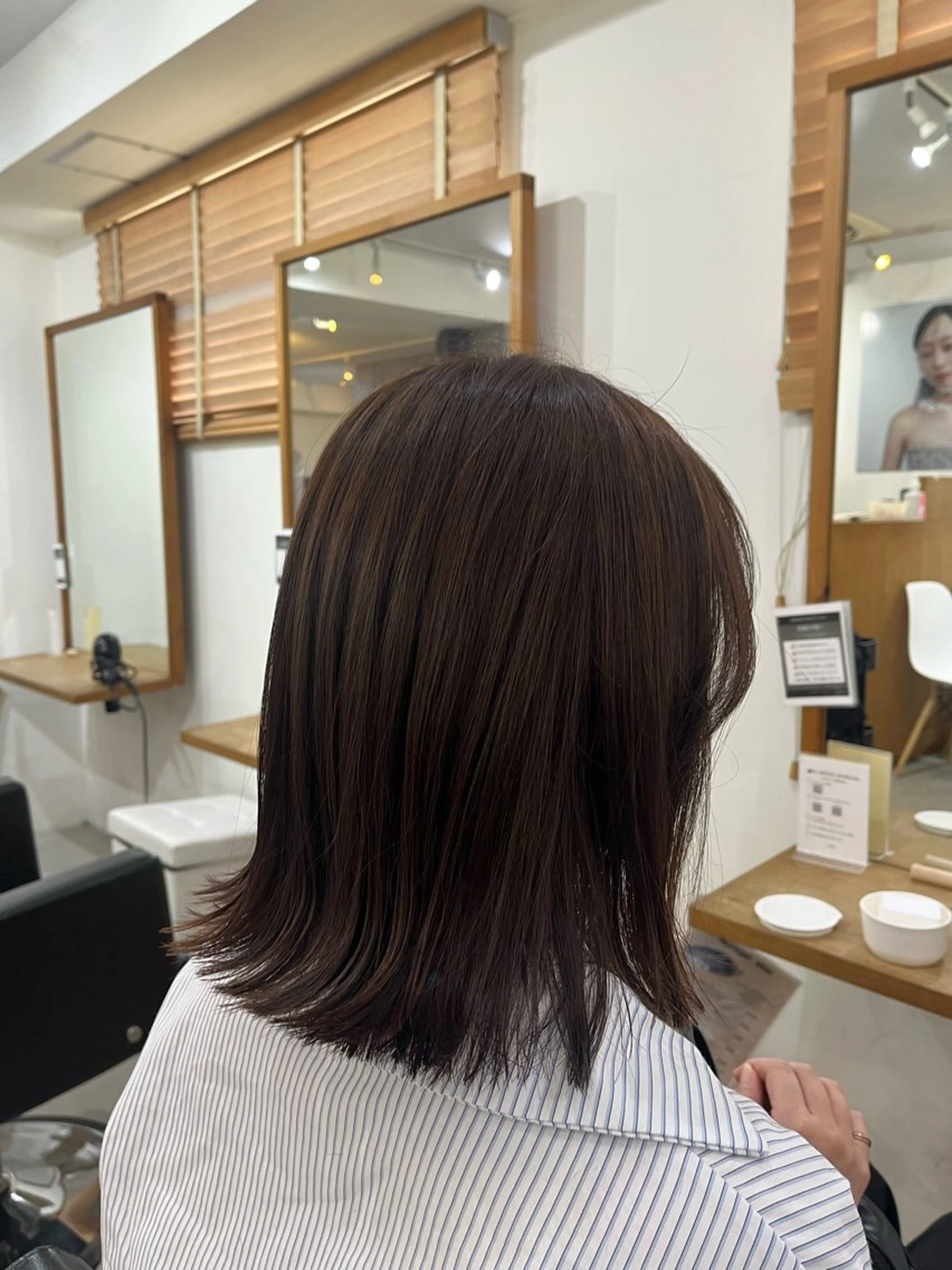 ミディアム カラー ✨🎨ブリーチなし 透明感カラー✨美友のヘアスタイル