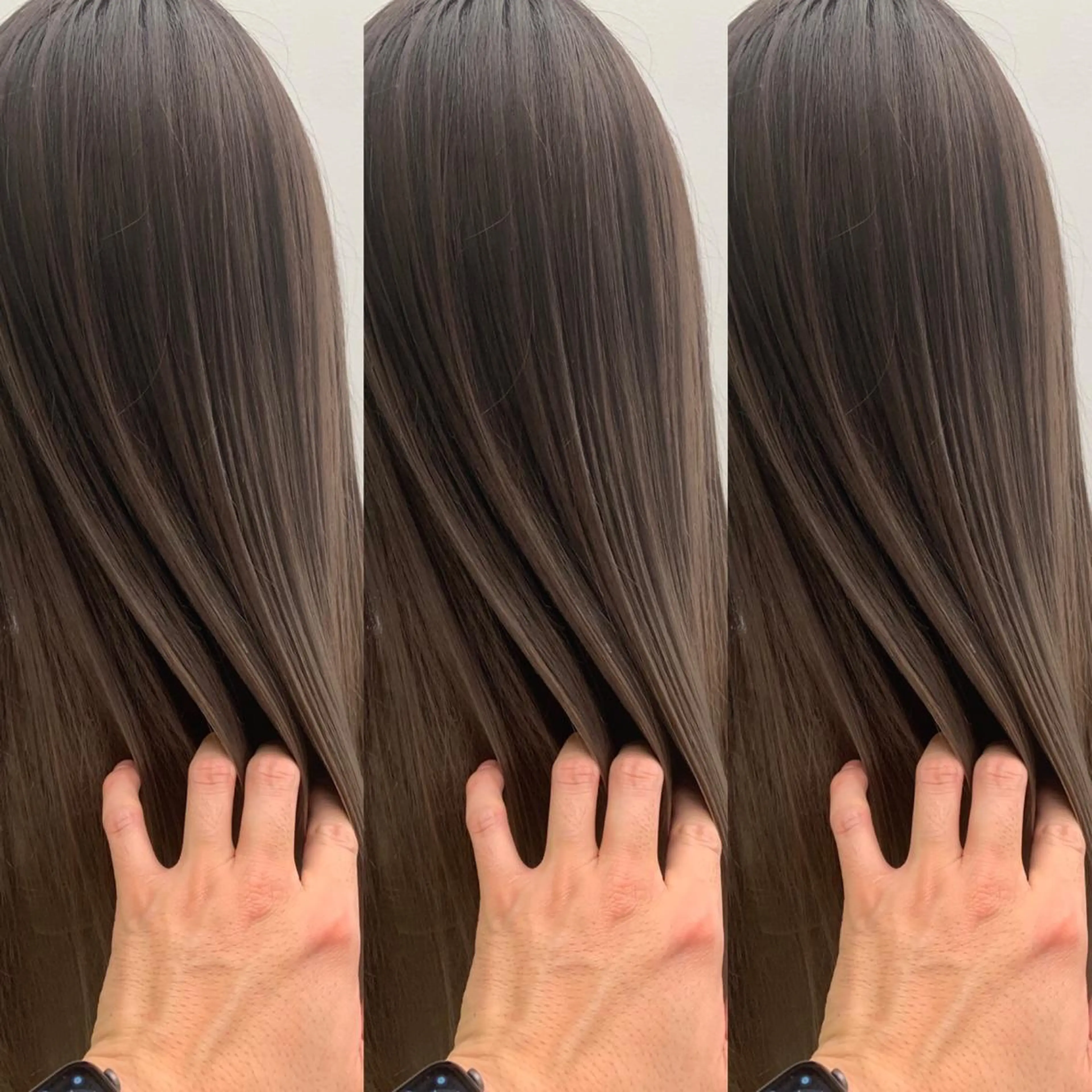 カラー ハイライトカラー オリーブカラー 髪質改善 韓国/レイヤー NOISM天王寺のヘアスタイル