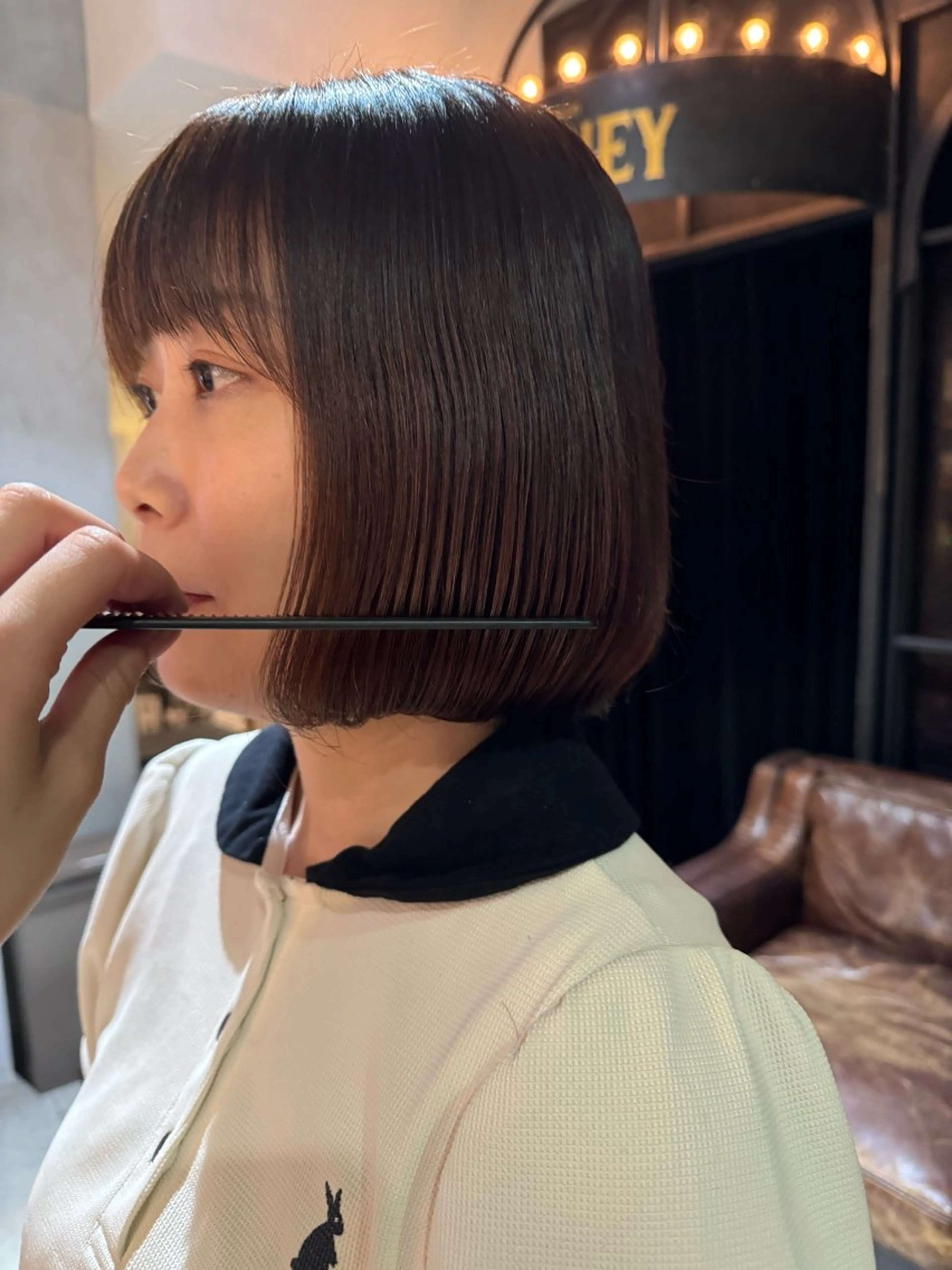 ショート NORA Journey所属・ブリーチカラー/ブロ ンドレイヤーカットのヘアスタイル