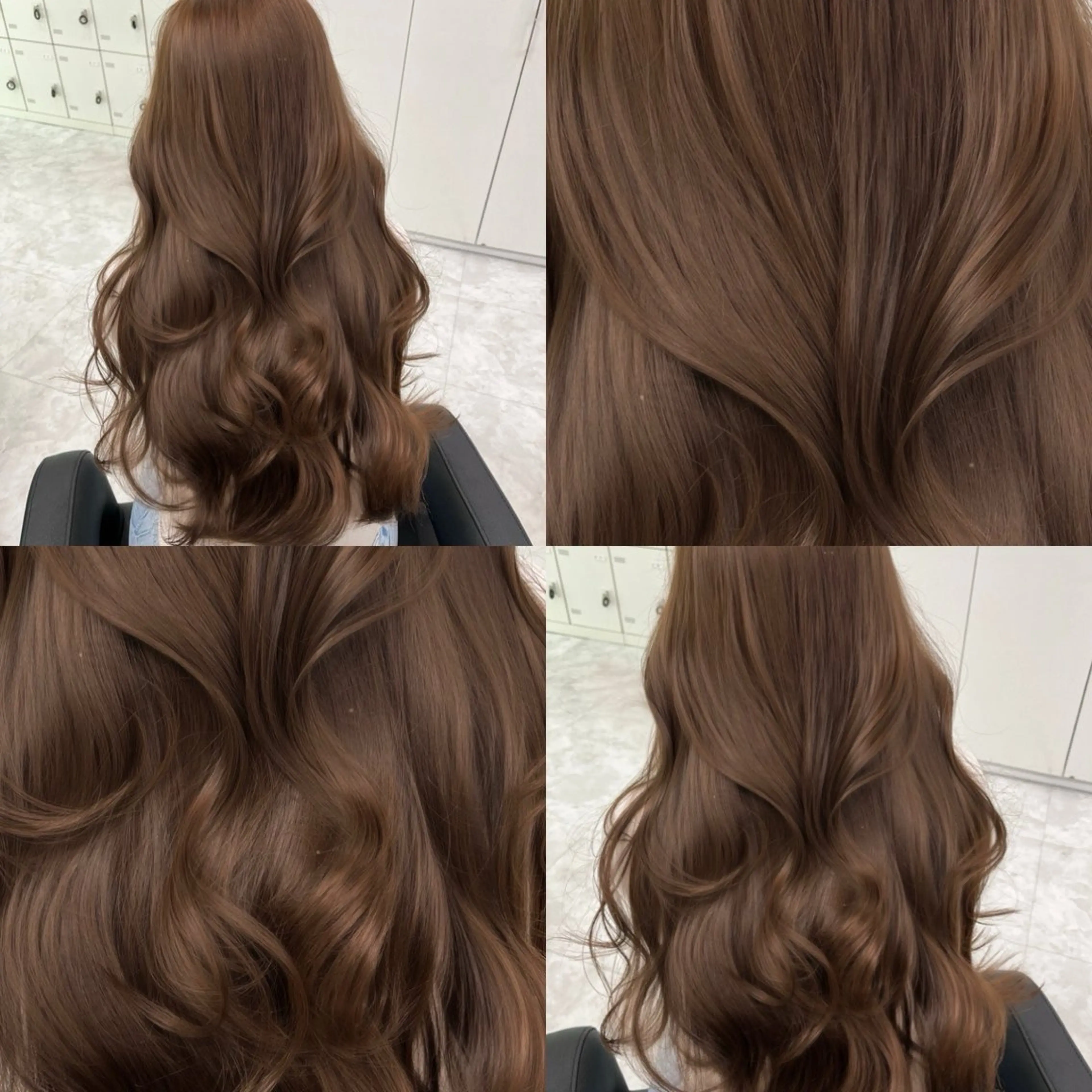 ロング カラー ヘアカラー ヘアセット 🤎大人かわいい🤎 韓国レイヤー🤎力丸のヘアスタイル