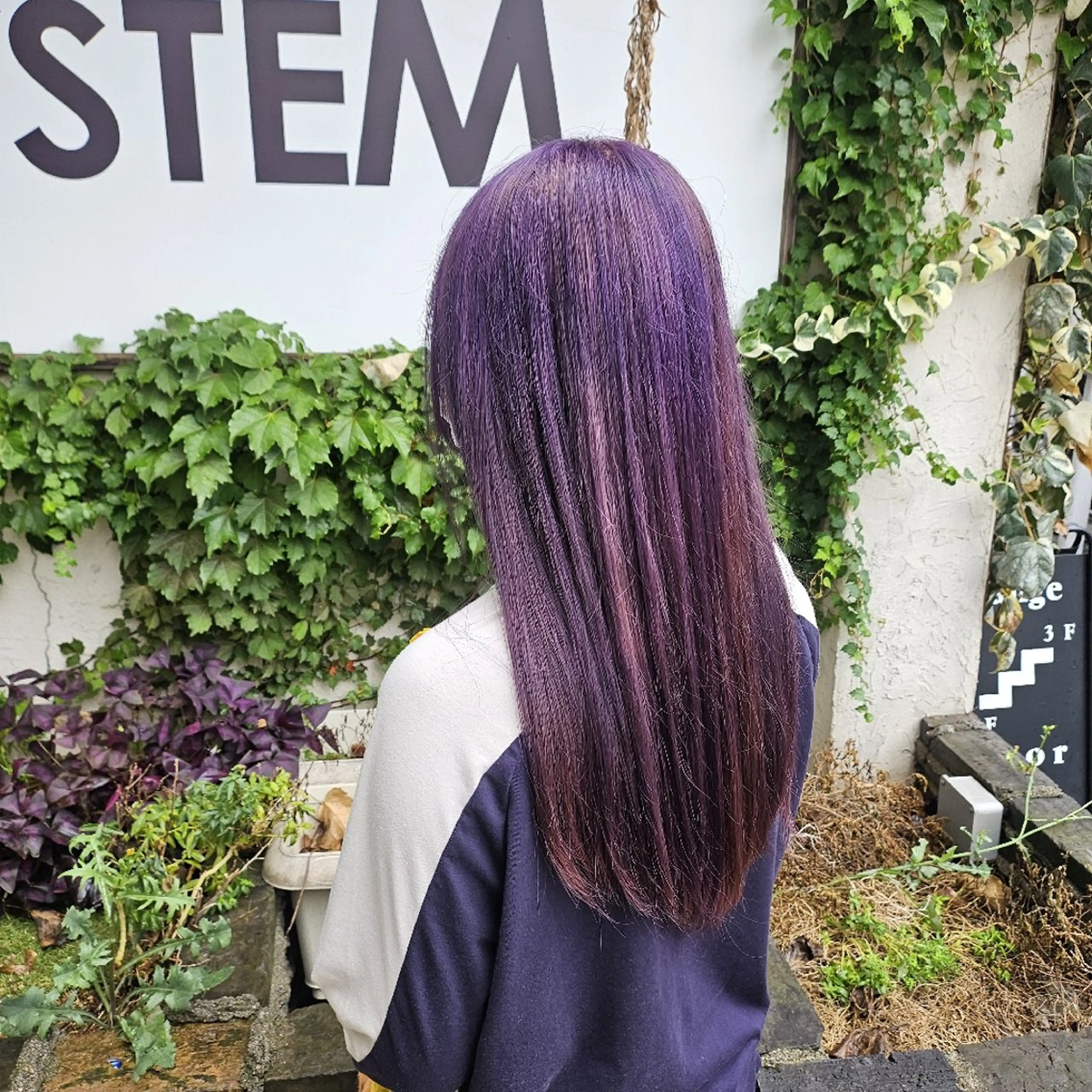 ロング カラー ブリーチ ラベンダーカラー ヘアカラー トリートメント かりん/LeeLee /原宿/ハイトーンのヘアスタイル