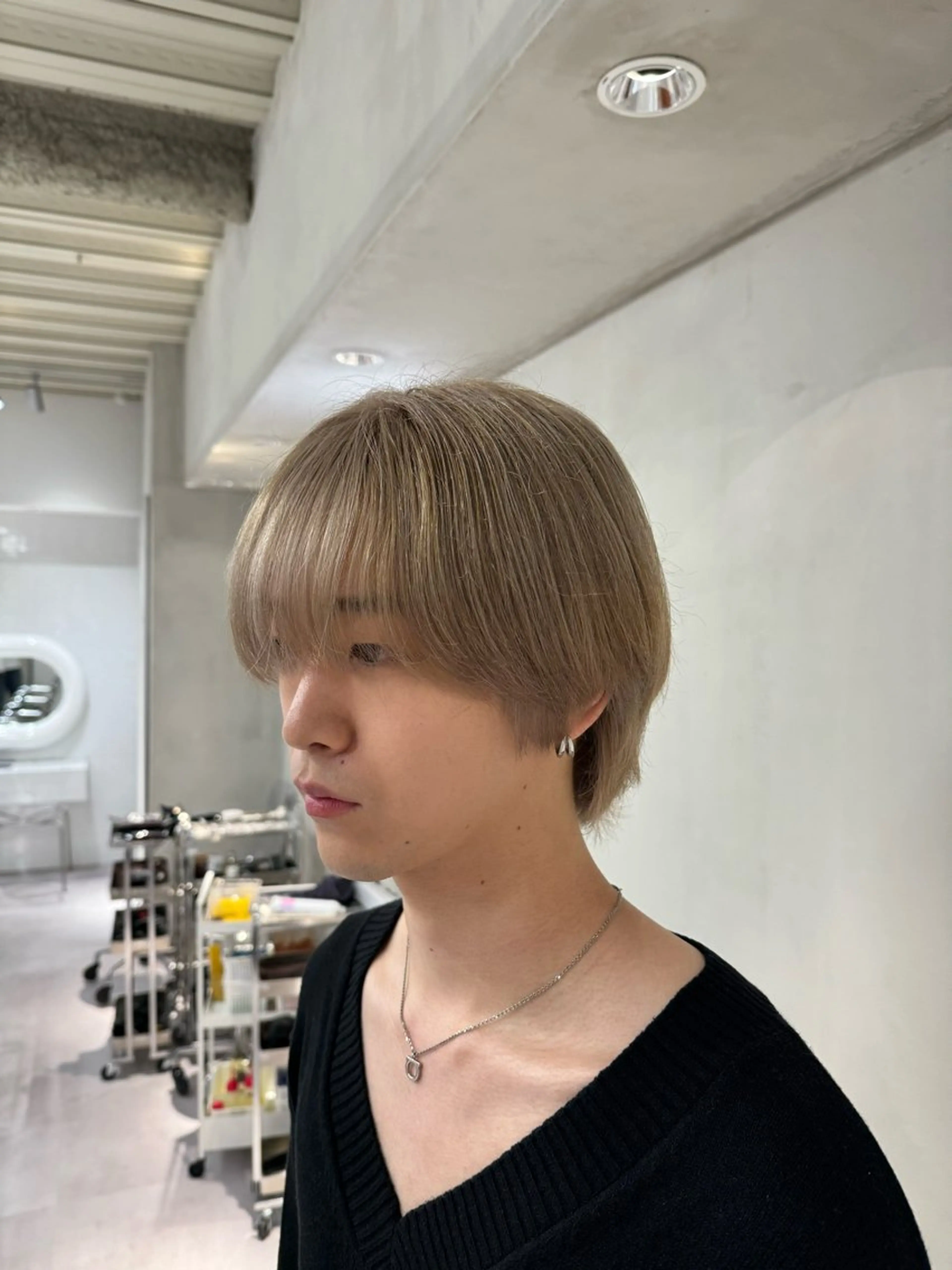 カラー メンズ ブロンド ブリーチ/パーマ特化 片平和寿のヘアスタイル