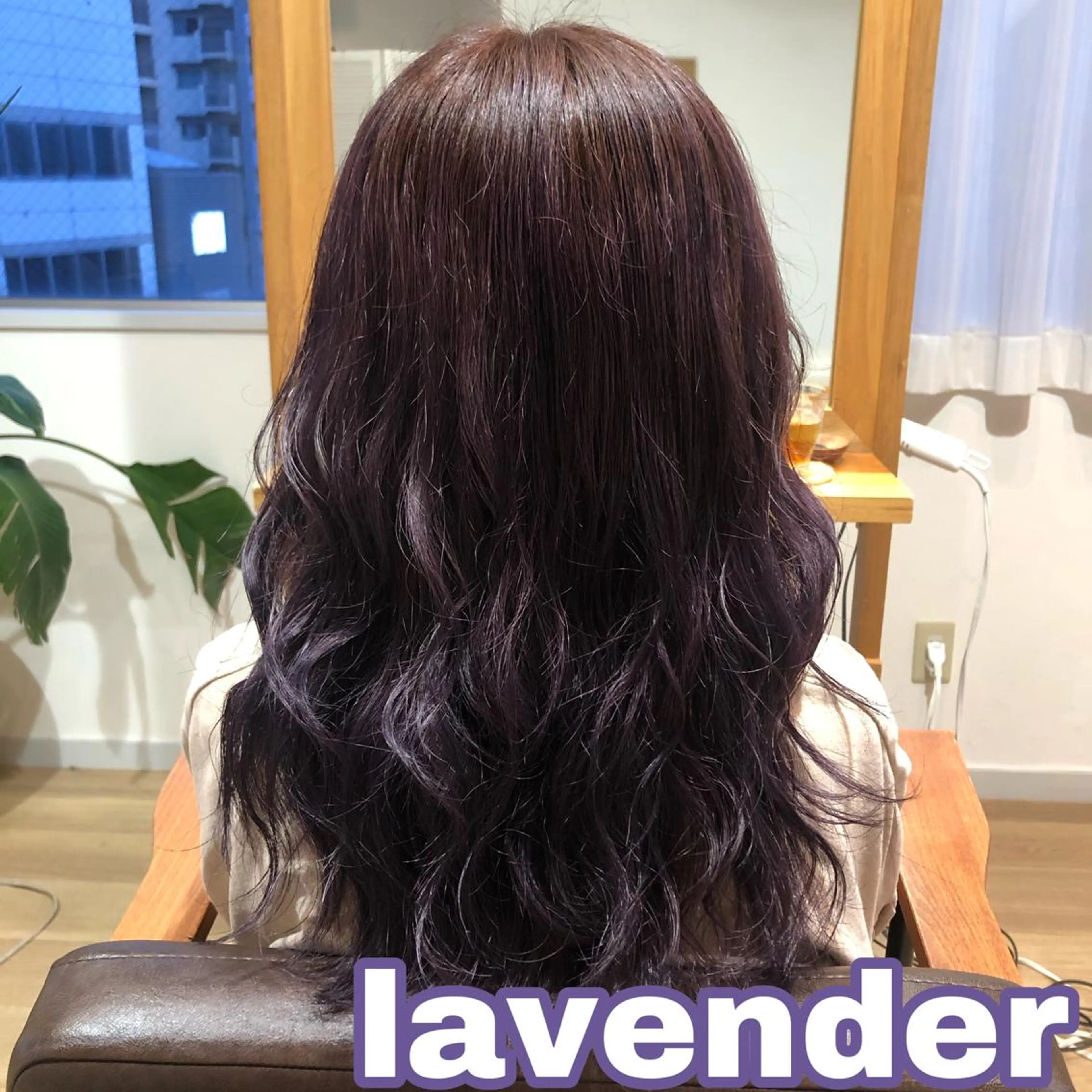 セミロング カラー ブリーチ グラデーションカラー ラベンダーカラー なつき/艶ピンク/ girly hairのヘアスタイル