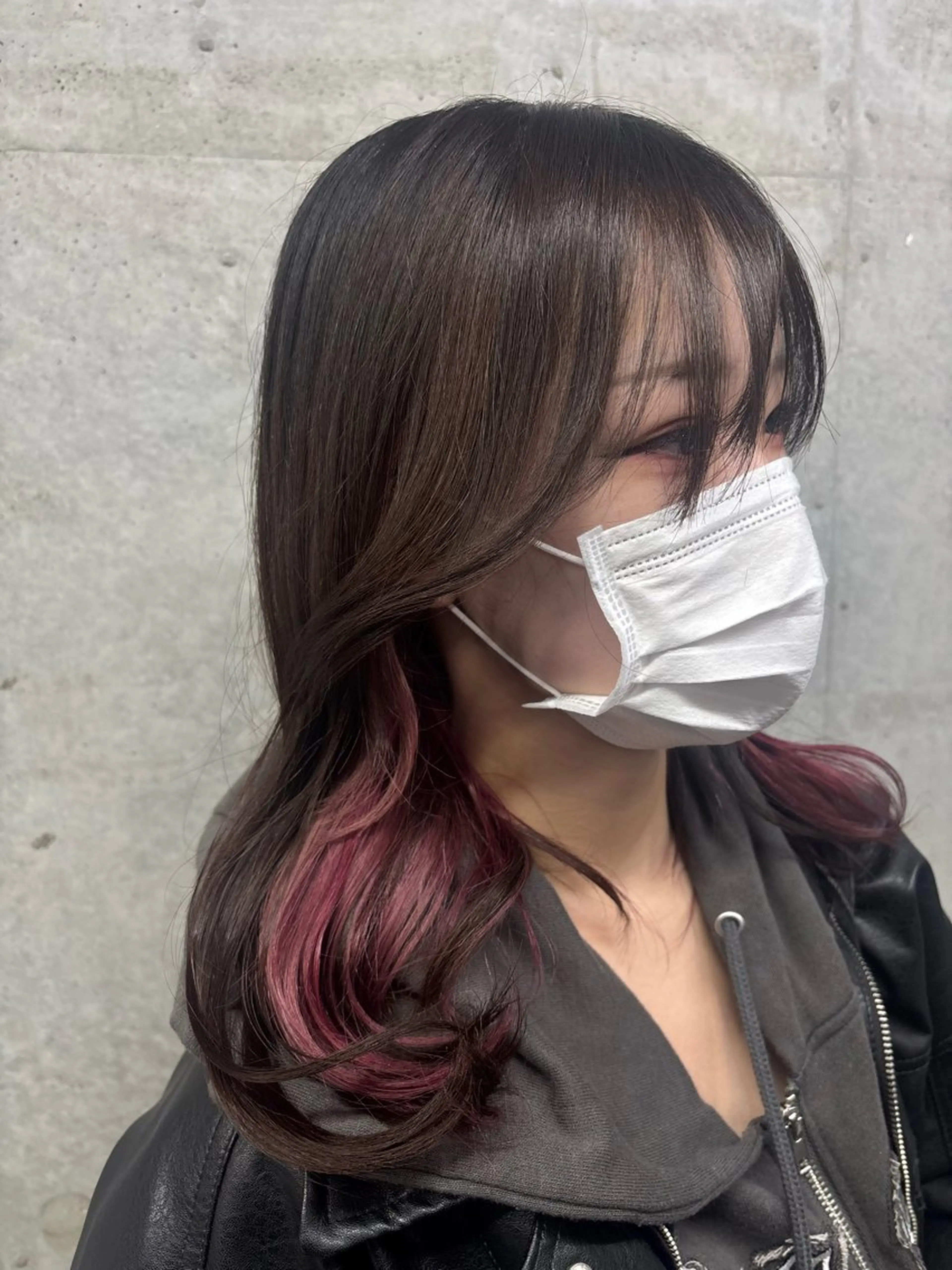 ミディアム ヘアカラー rise/艶カラー/ レイヤーのヘアスタイル