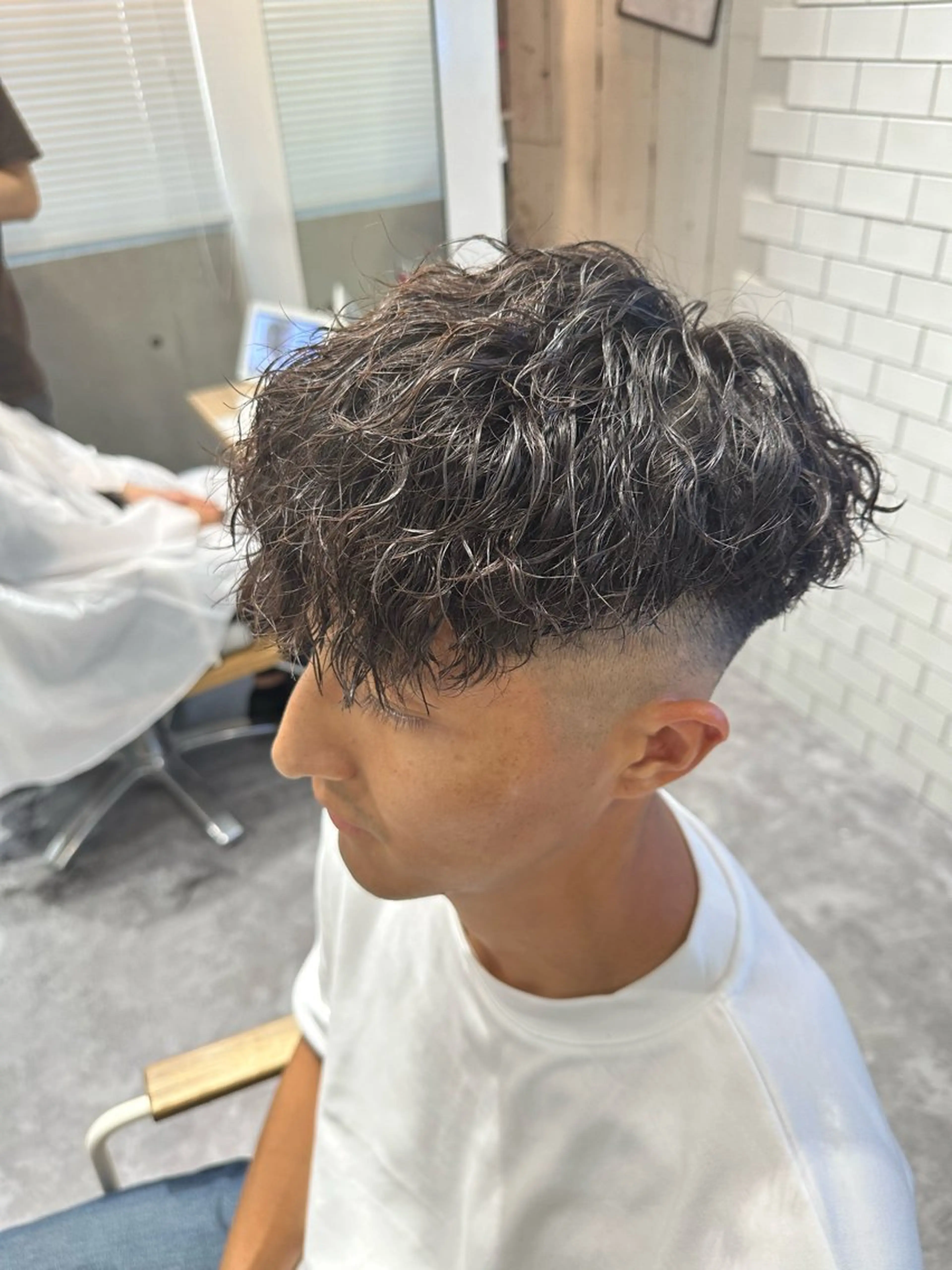 パーマ メンズ カット パーマ トリートメント 💎メンズカット /パーマ/細野💎のヘアスタイル